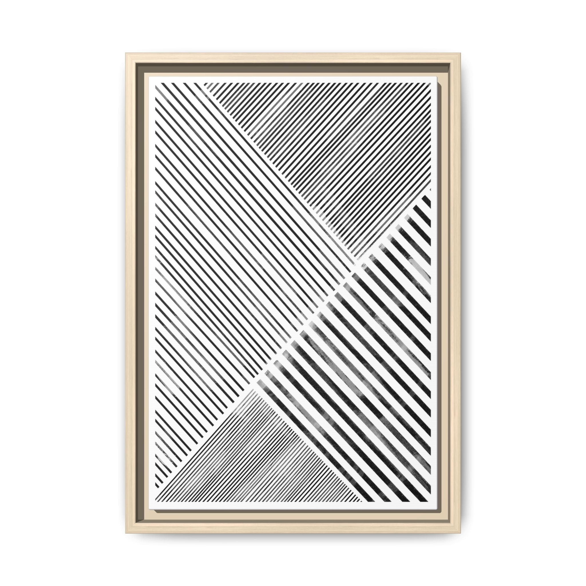 Monochrome Motion Angles - Framed