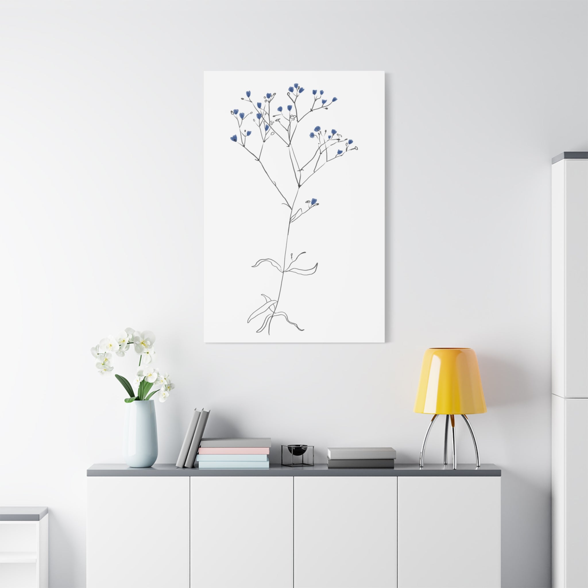 Blue Meadow Whisper - Canvas