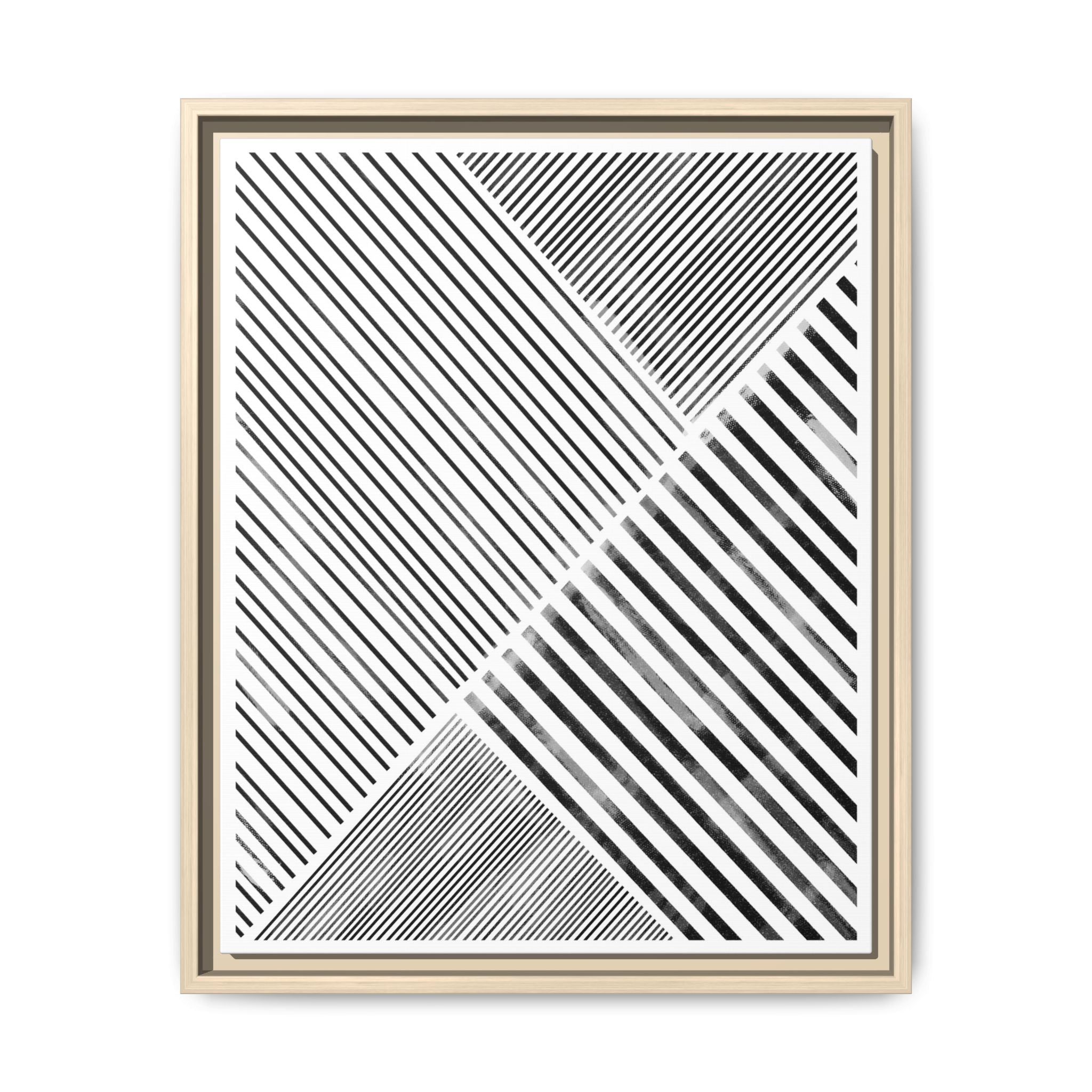 Monochrome Motion Angles - Framed