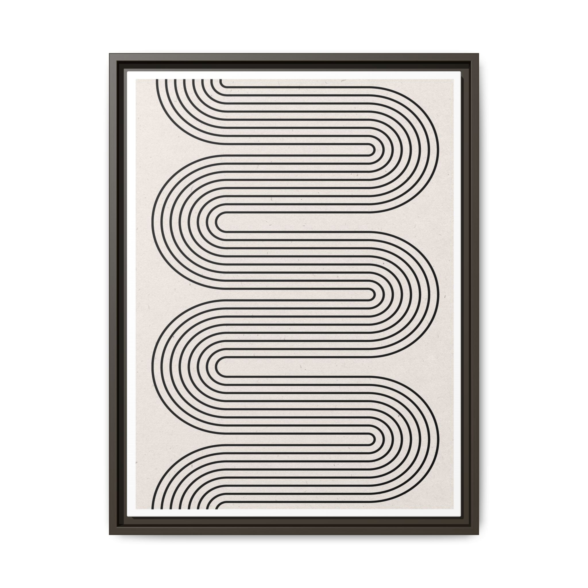 Monoline Rhythm Cascade - Framed