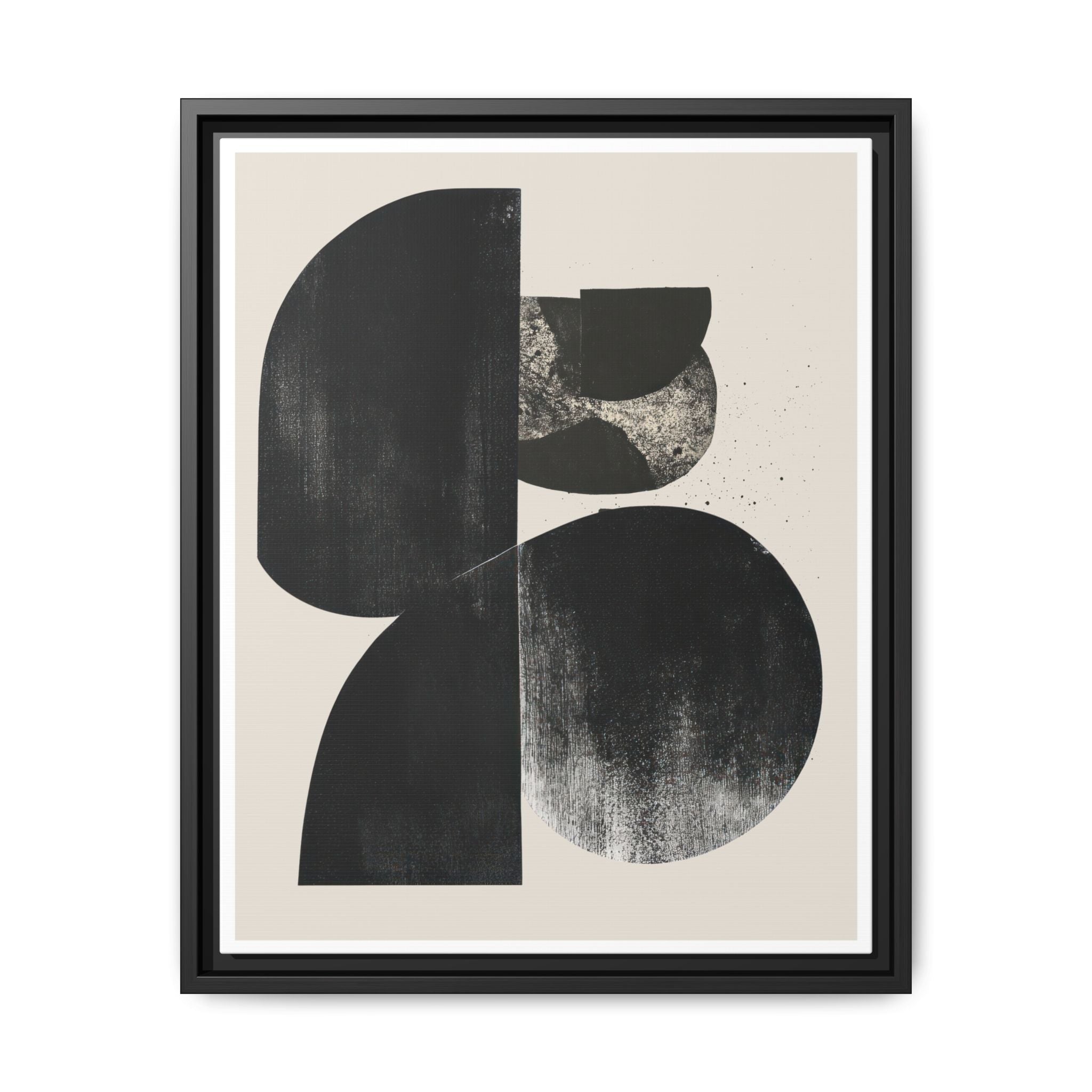 Obsidian Drift Composition - Framed