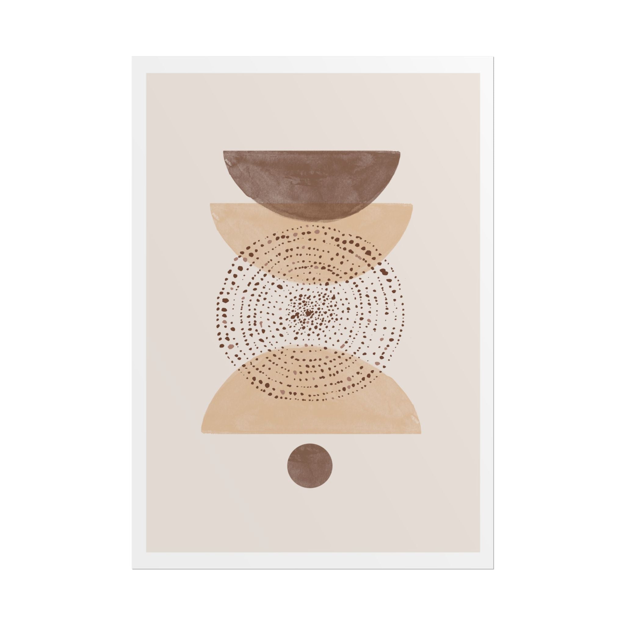 Terracotta Orbit Balance - Poster