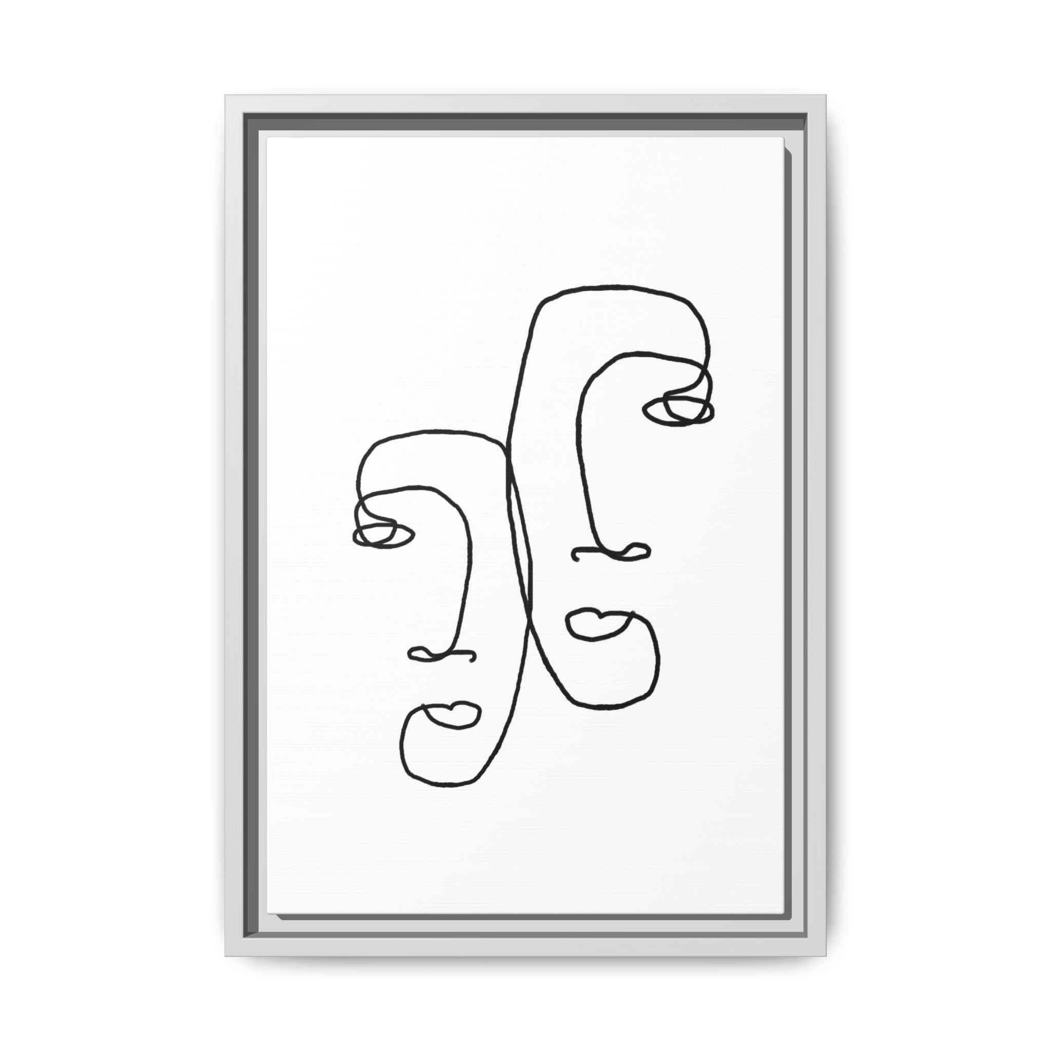 Silent Dual Reflections - Framed