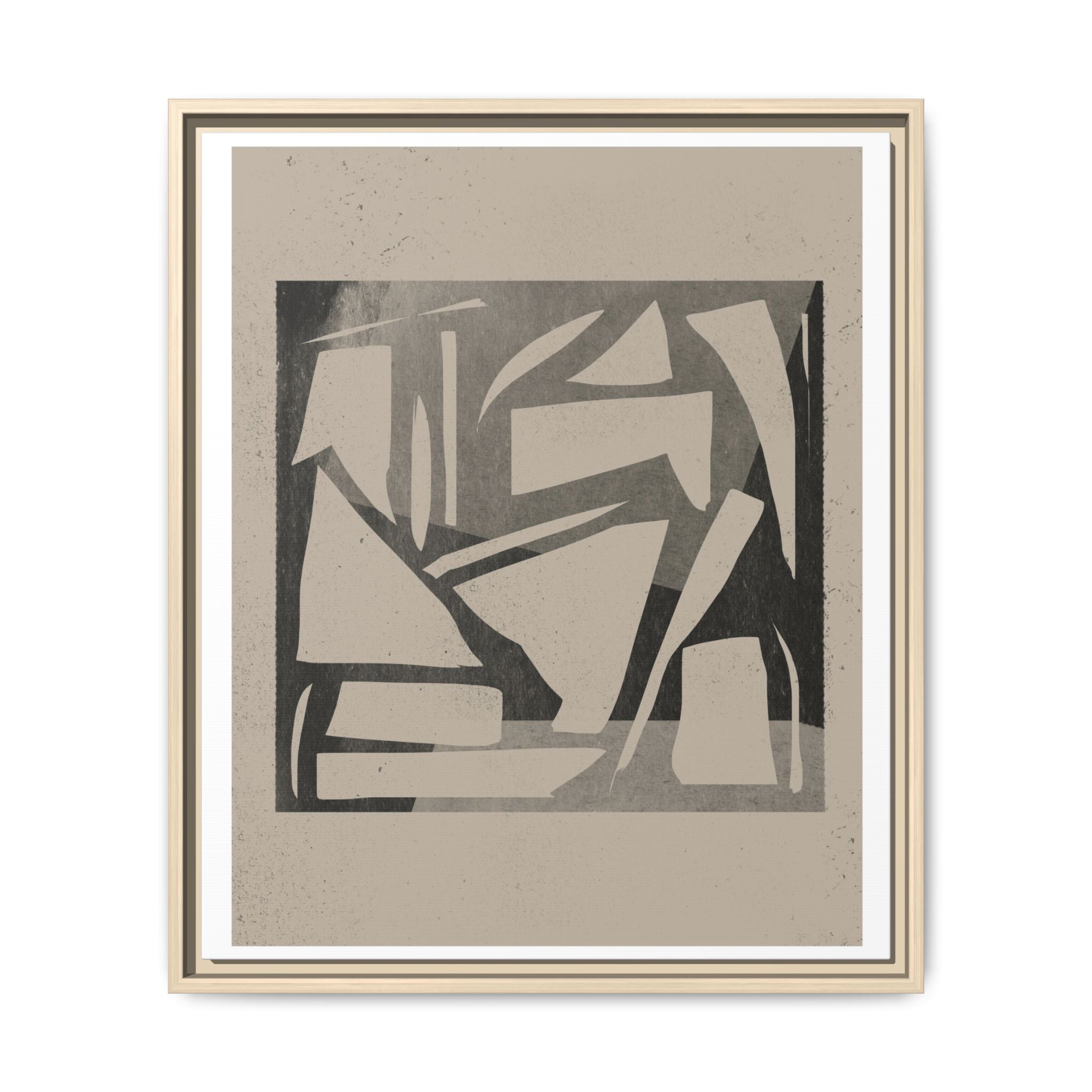 Shadow Fragment Rhythm Study - Framed