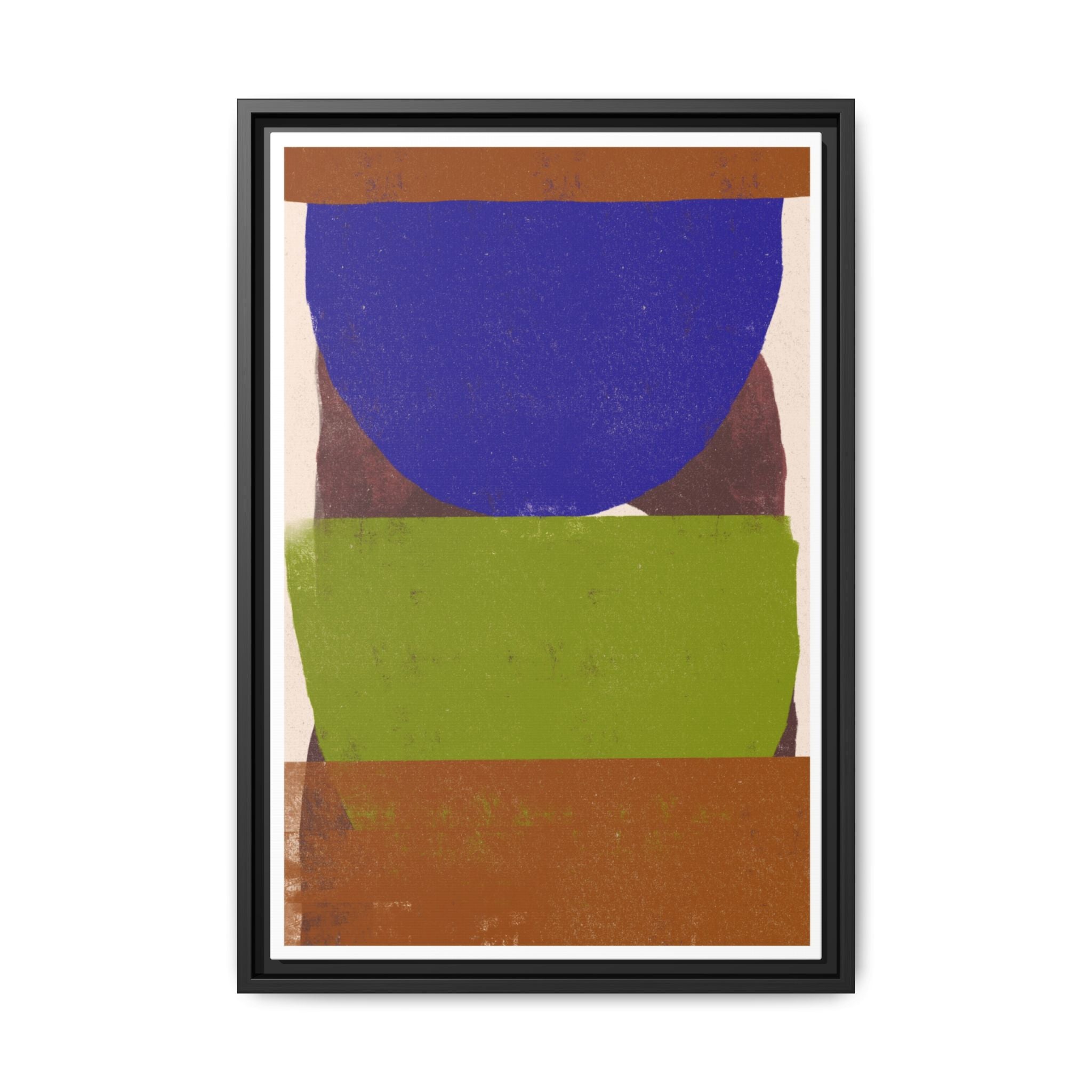 Cobalt Meadow Horizon - Framed