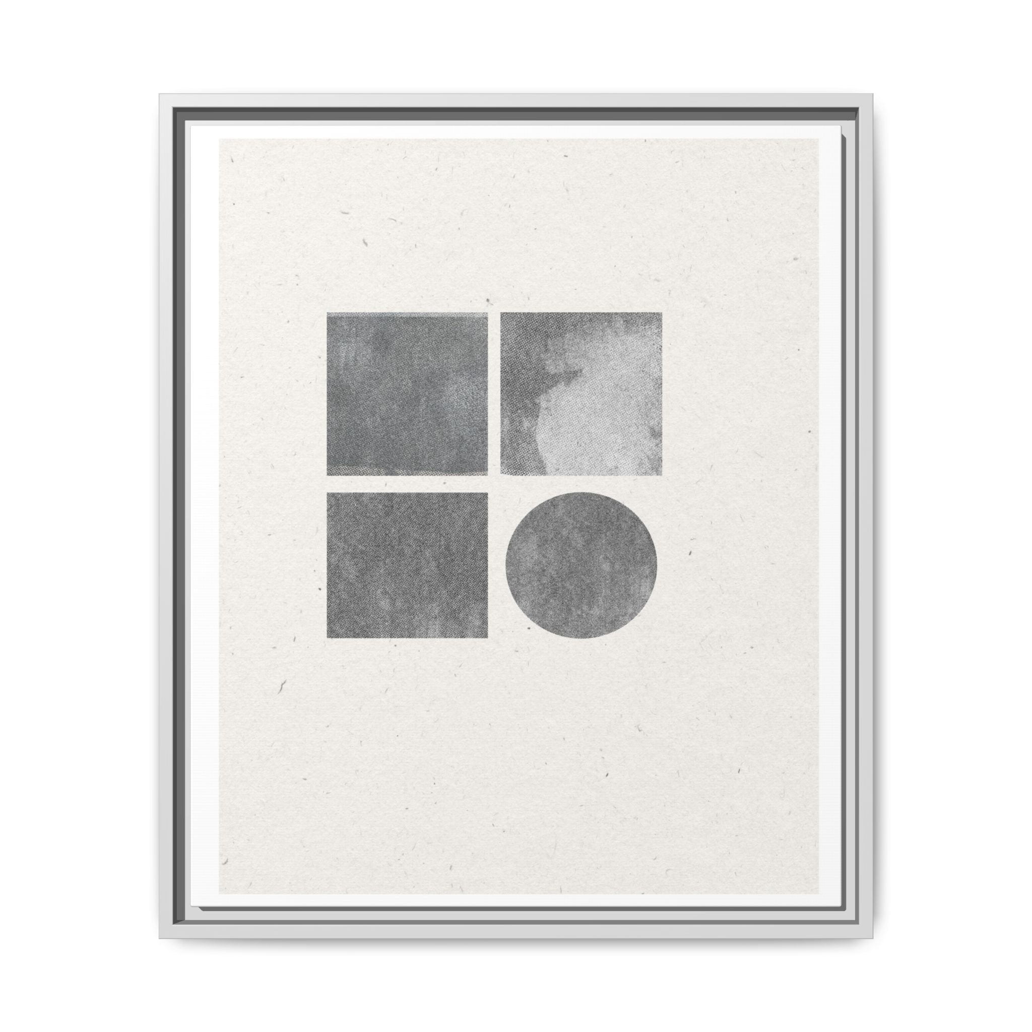 Muted Geometry Quartet - Framed