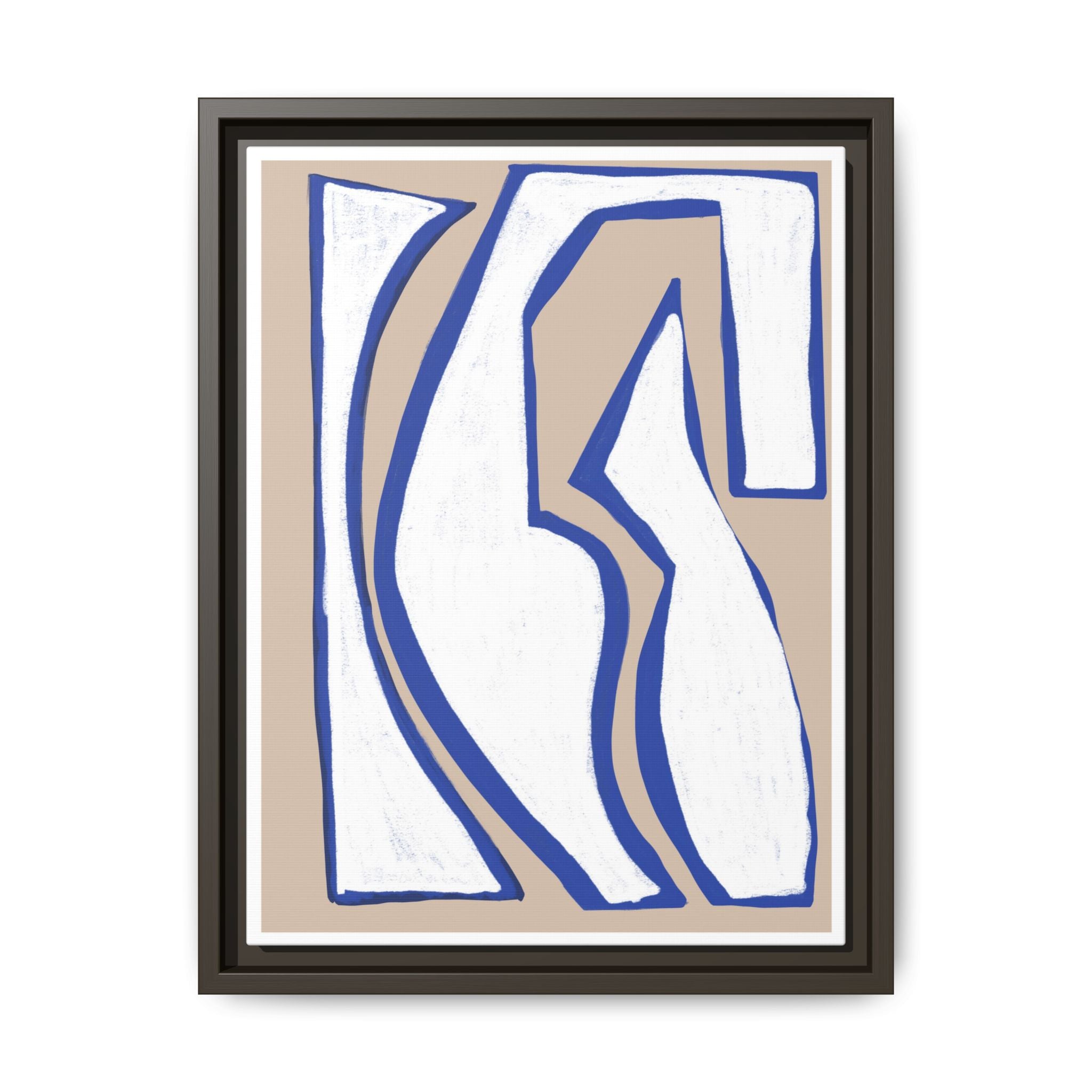 Cobalt Form Continuum - Framed