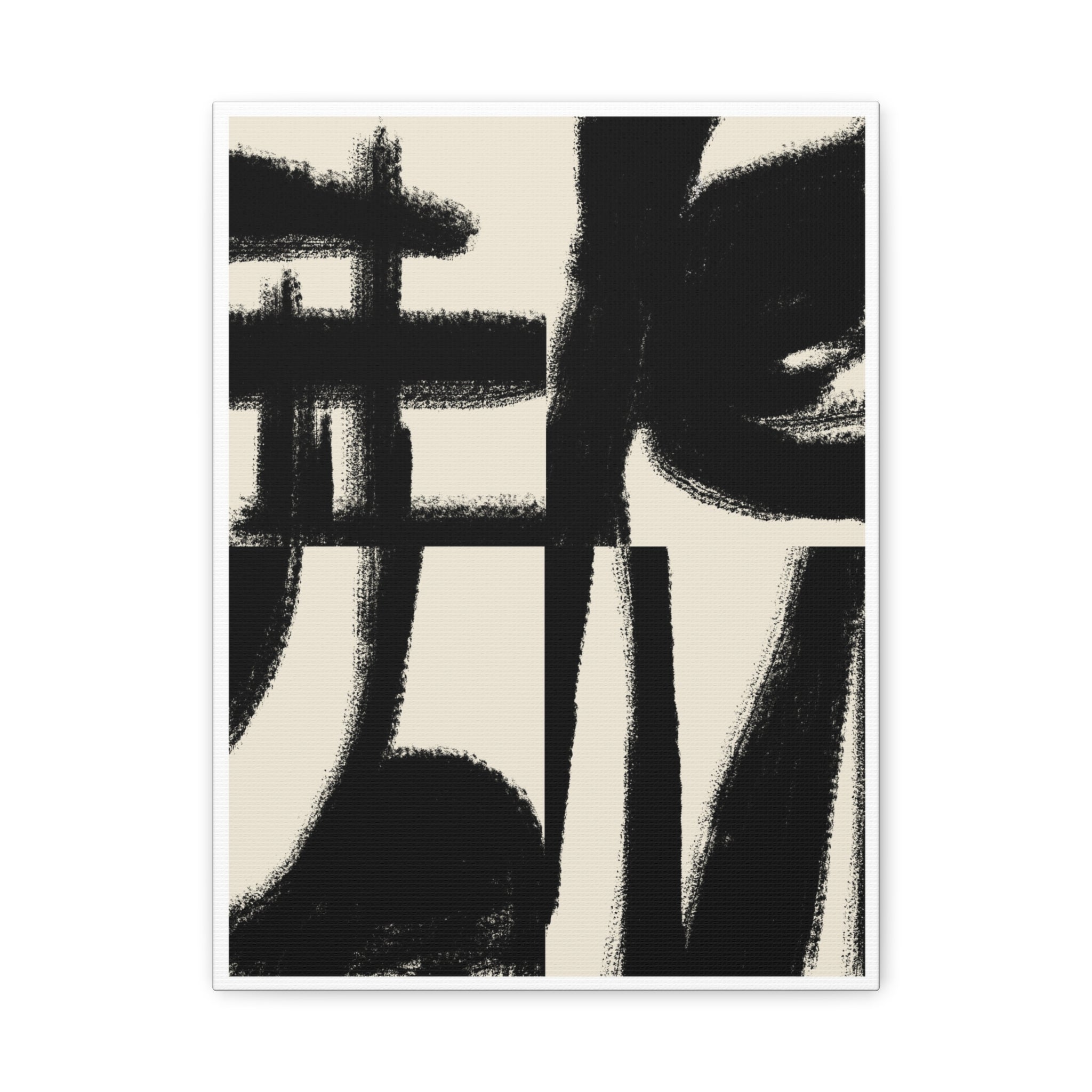 Midnight Gesture Fragments - Canvas