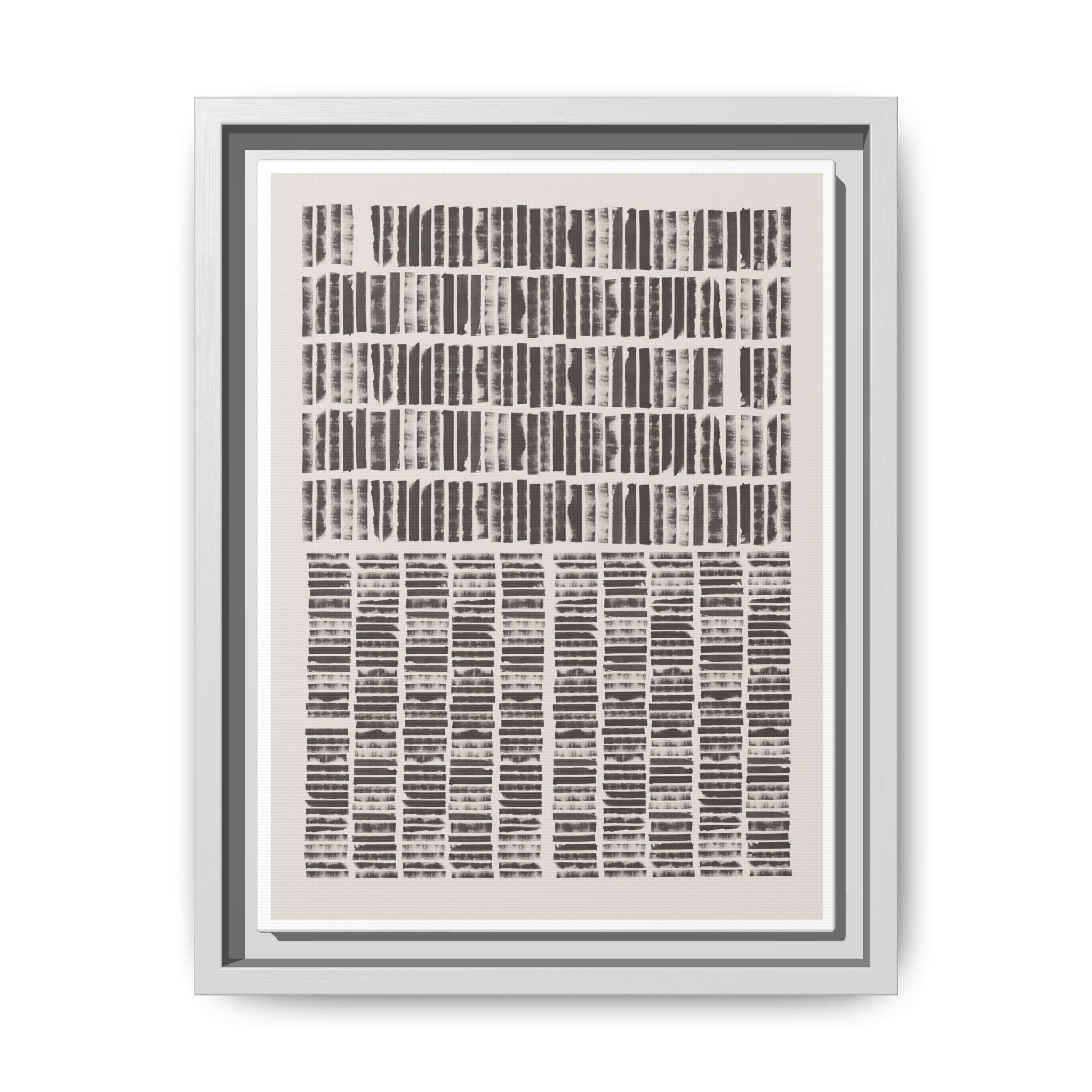 Shadow Rhythm Columns - Framed