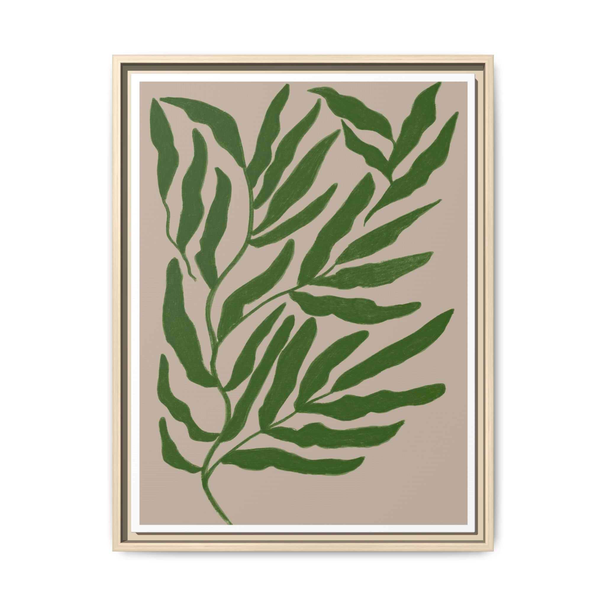 Emerald Canopy Drift - Framed