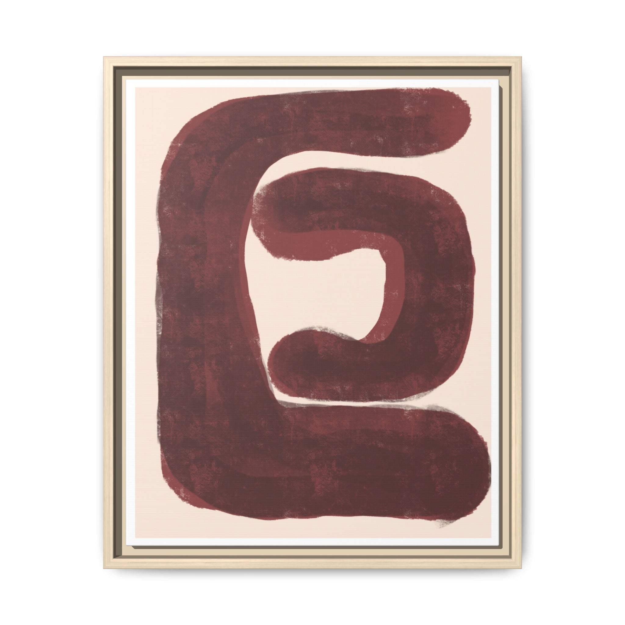 Burgundy Echo Form - Framed