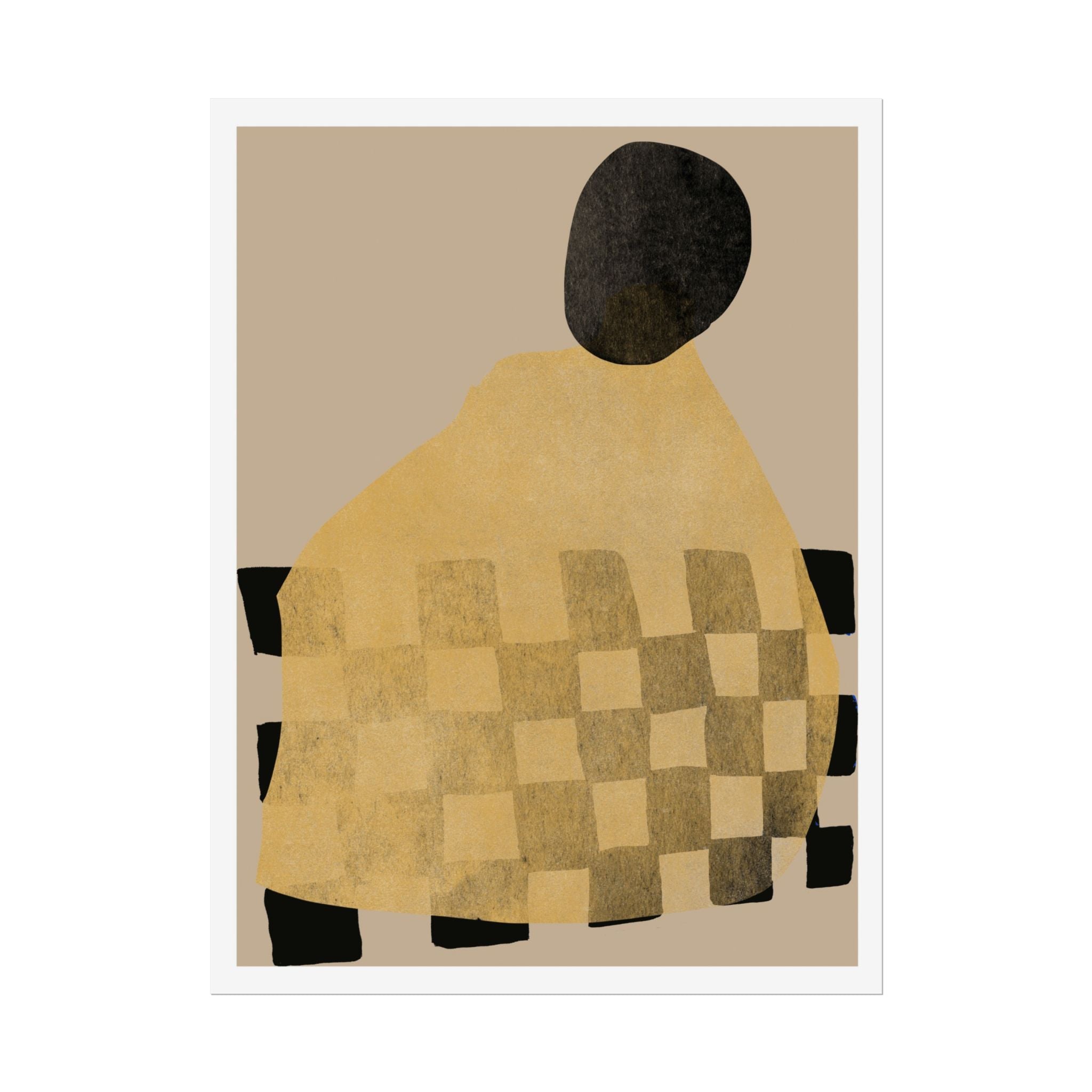 Golden Hearth Pattern Drift - Poster