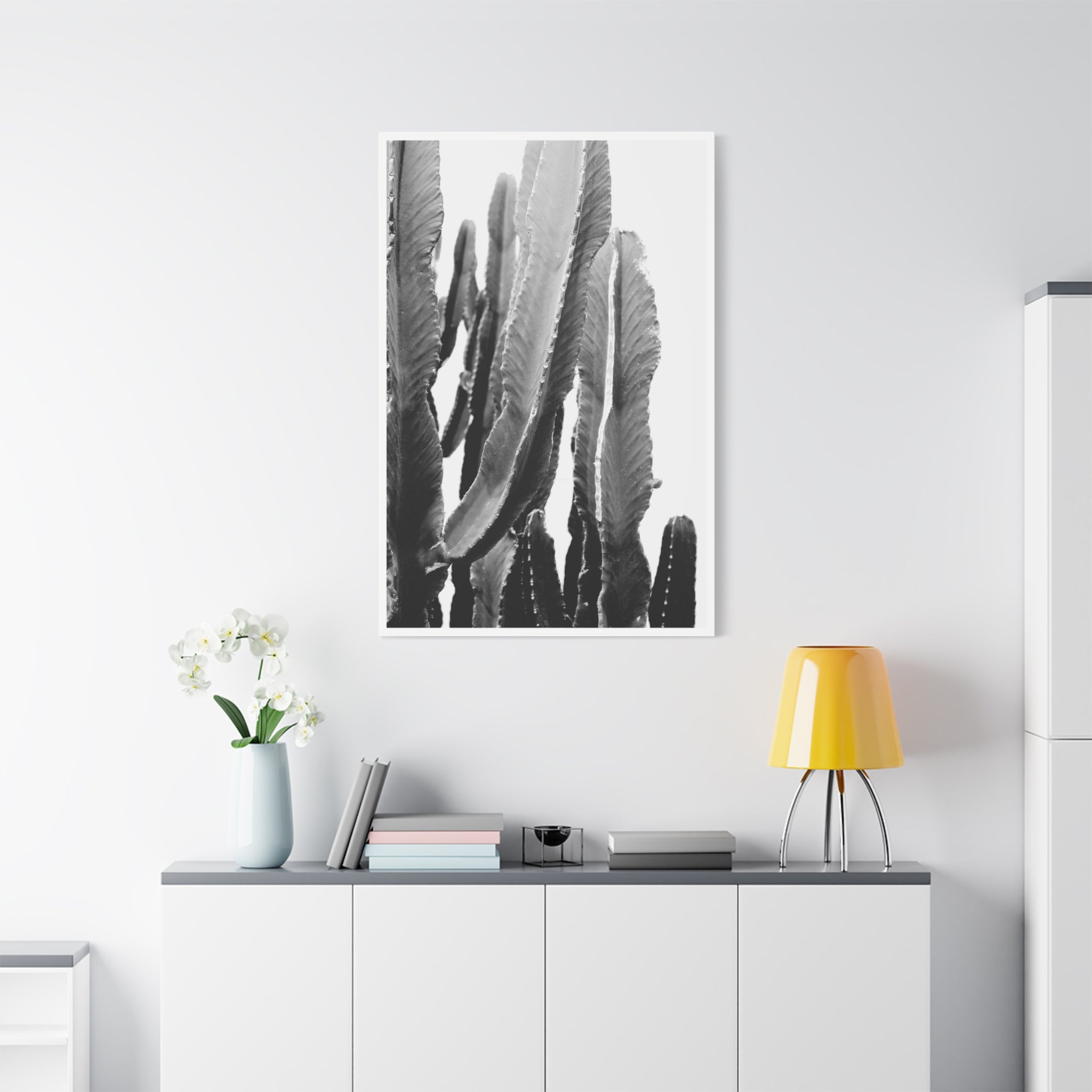 Monochrome Desert Veins - Canvas