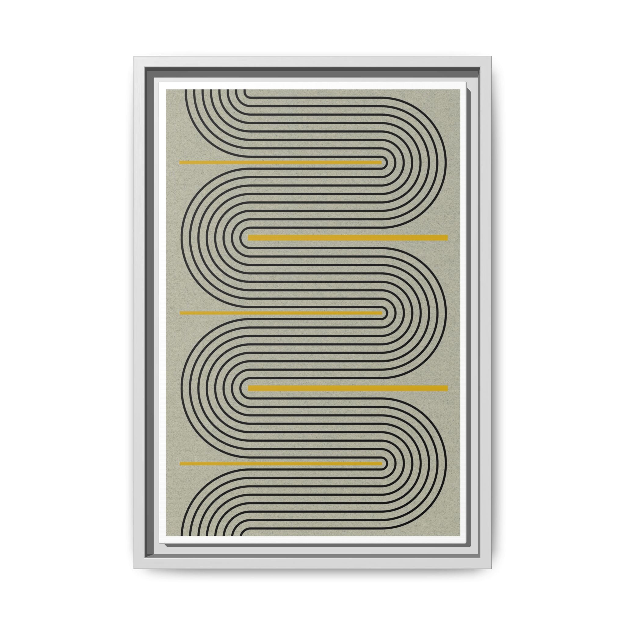 Golden Current Geometry - Framed