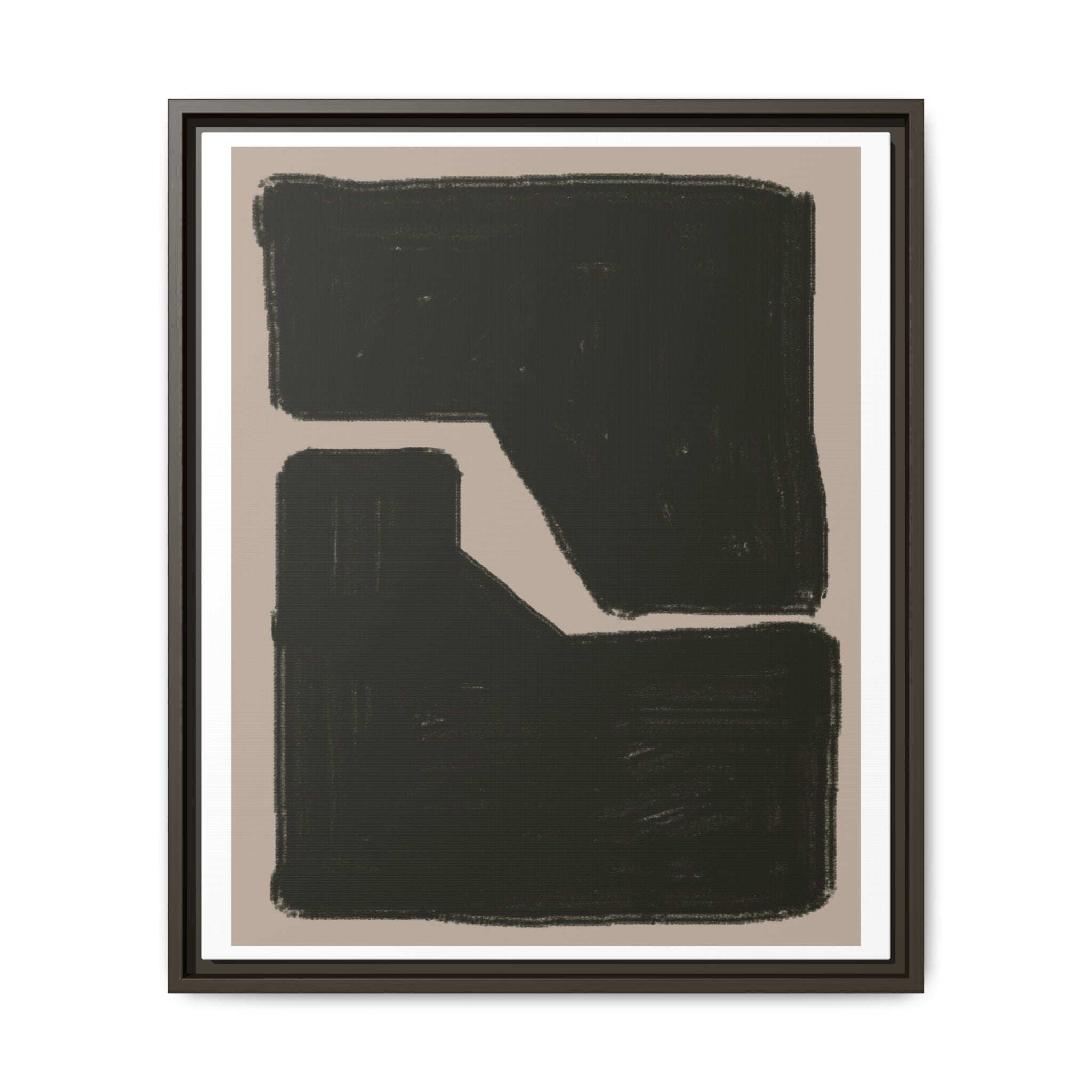 Midnight Geometry Passage - Framed