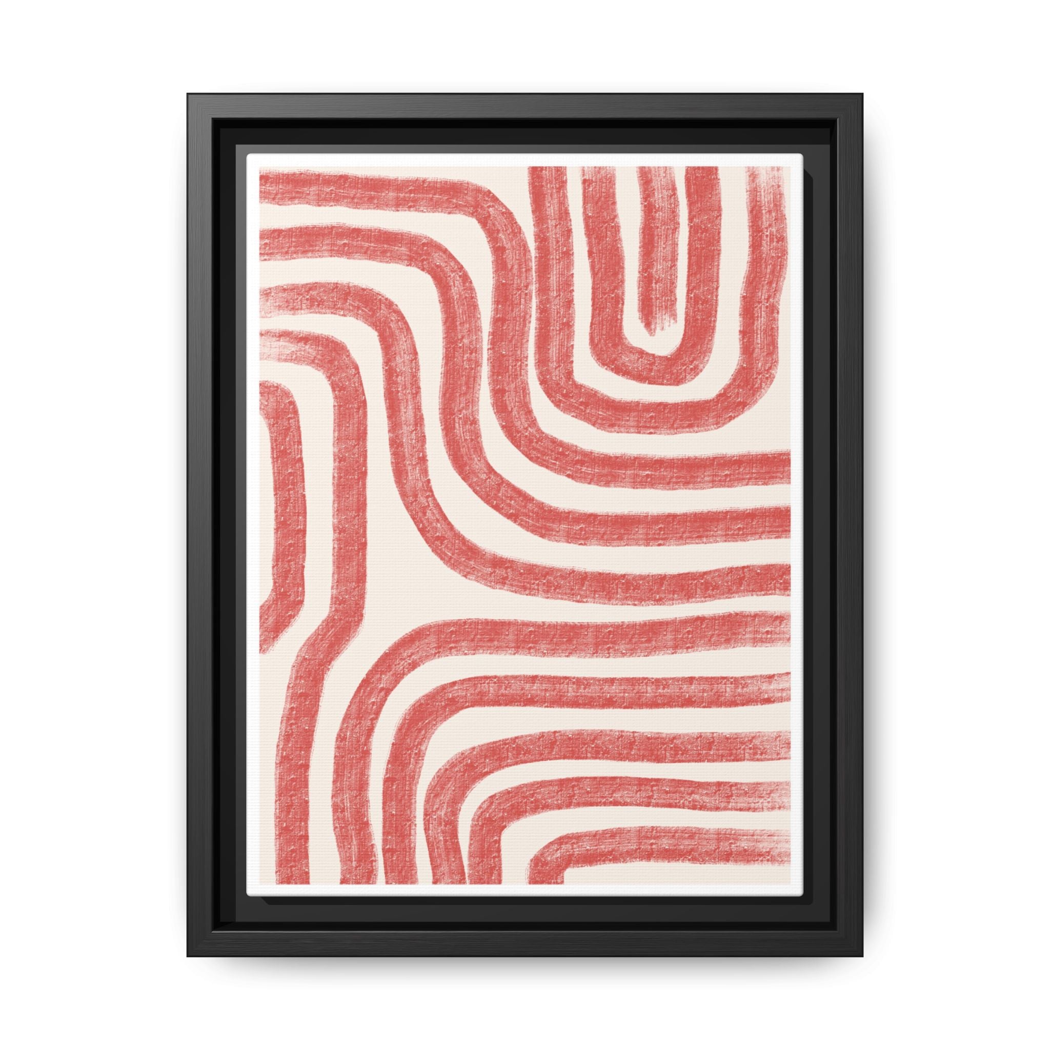 Coral Drift Pathways - Framed