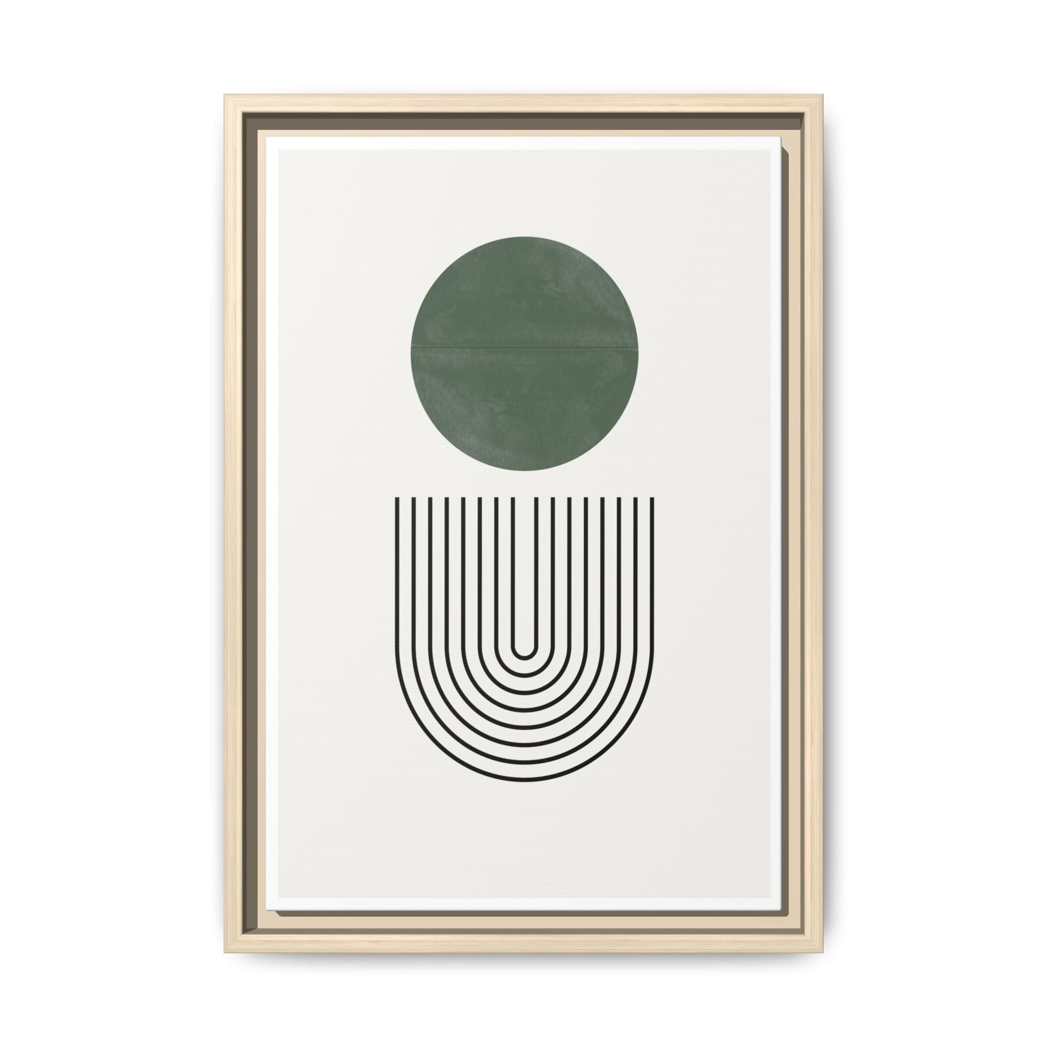 Emerald Orbit Pathways - Framed