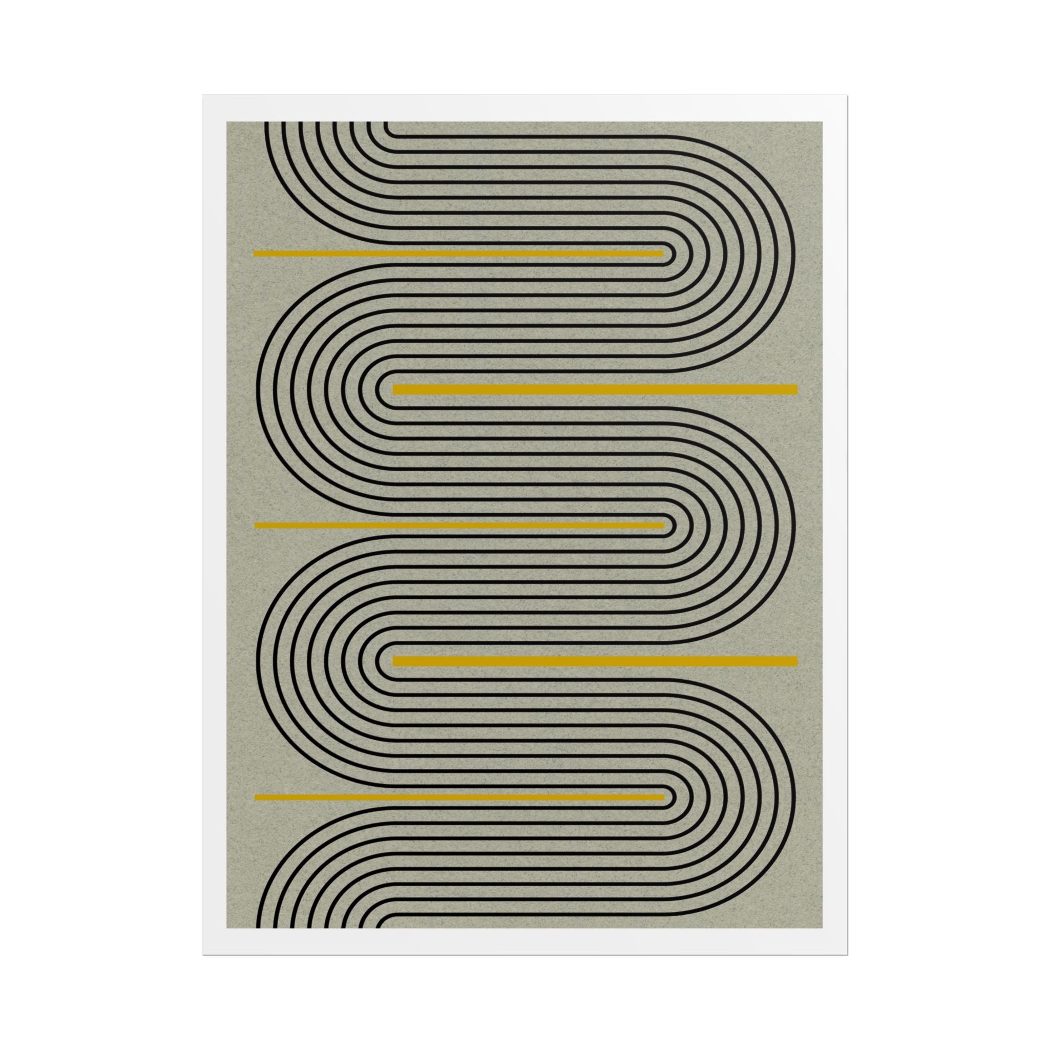 Golden Current Geometry - Poster