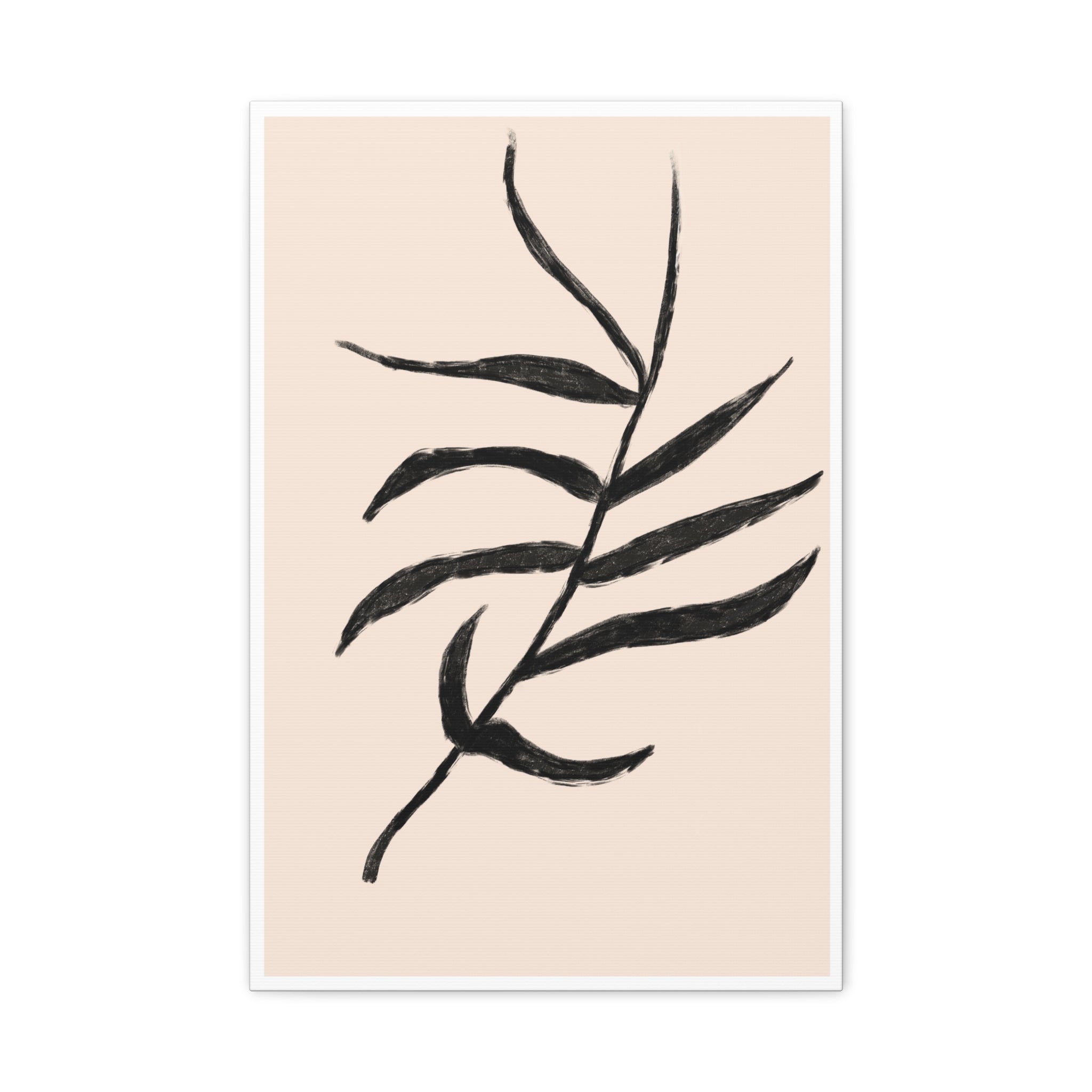 Ebony Frond Drift - Canvas