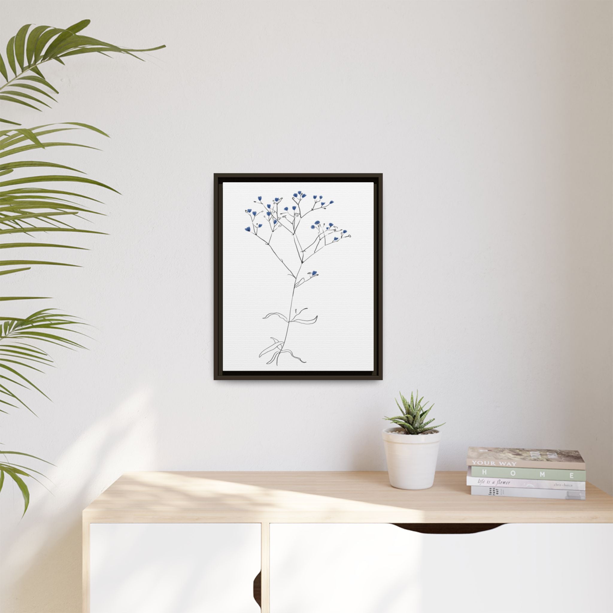 Blue Meadow Whisper - Framed