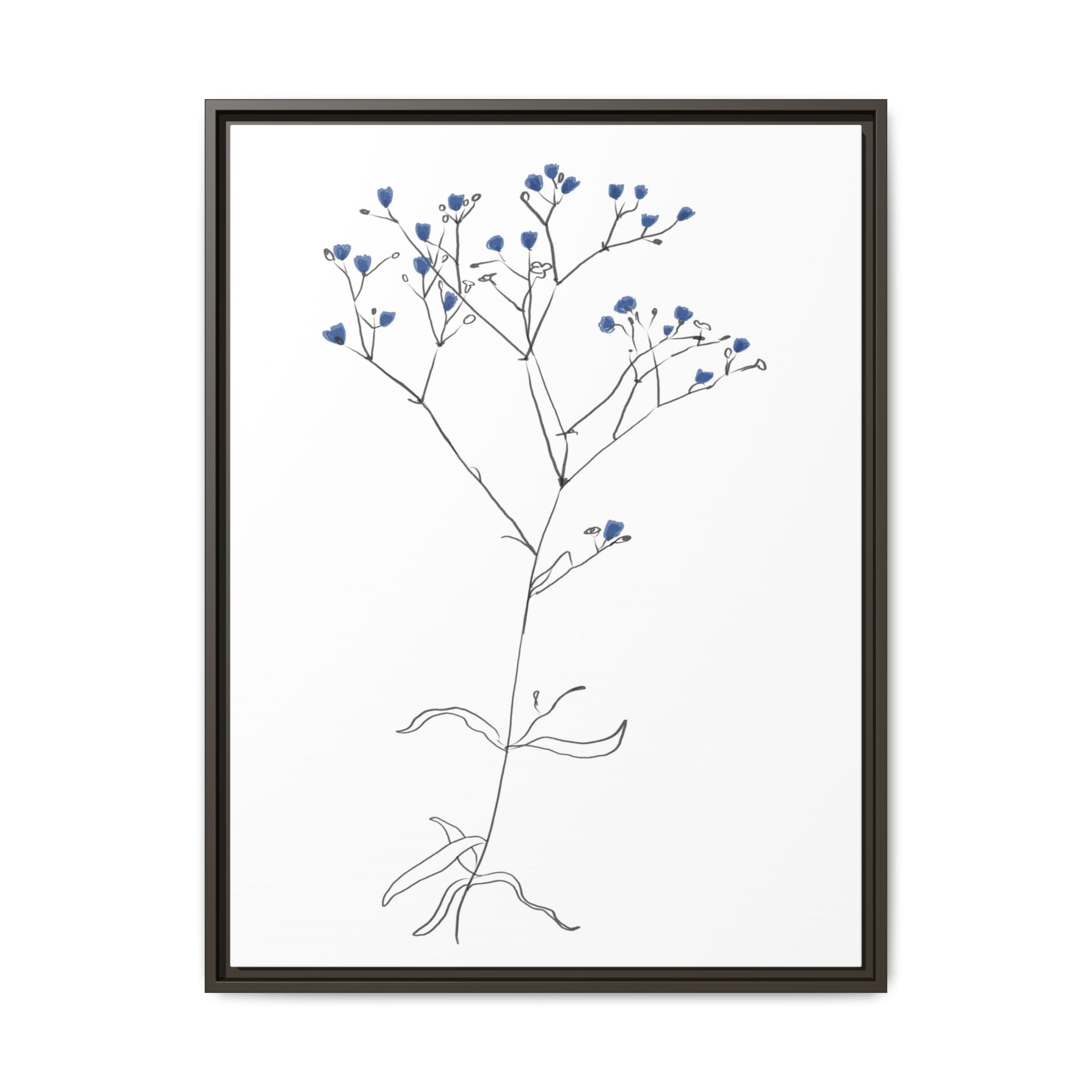 Blue Meadow Whisper - Framed