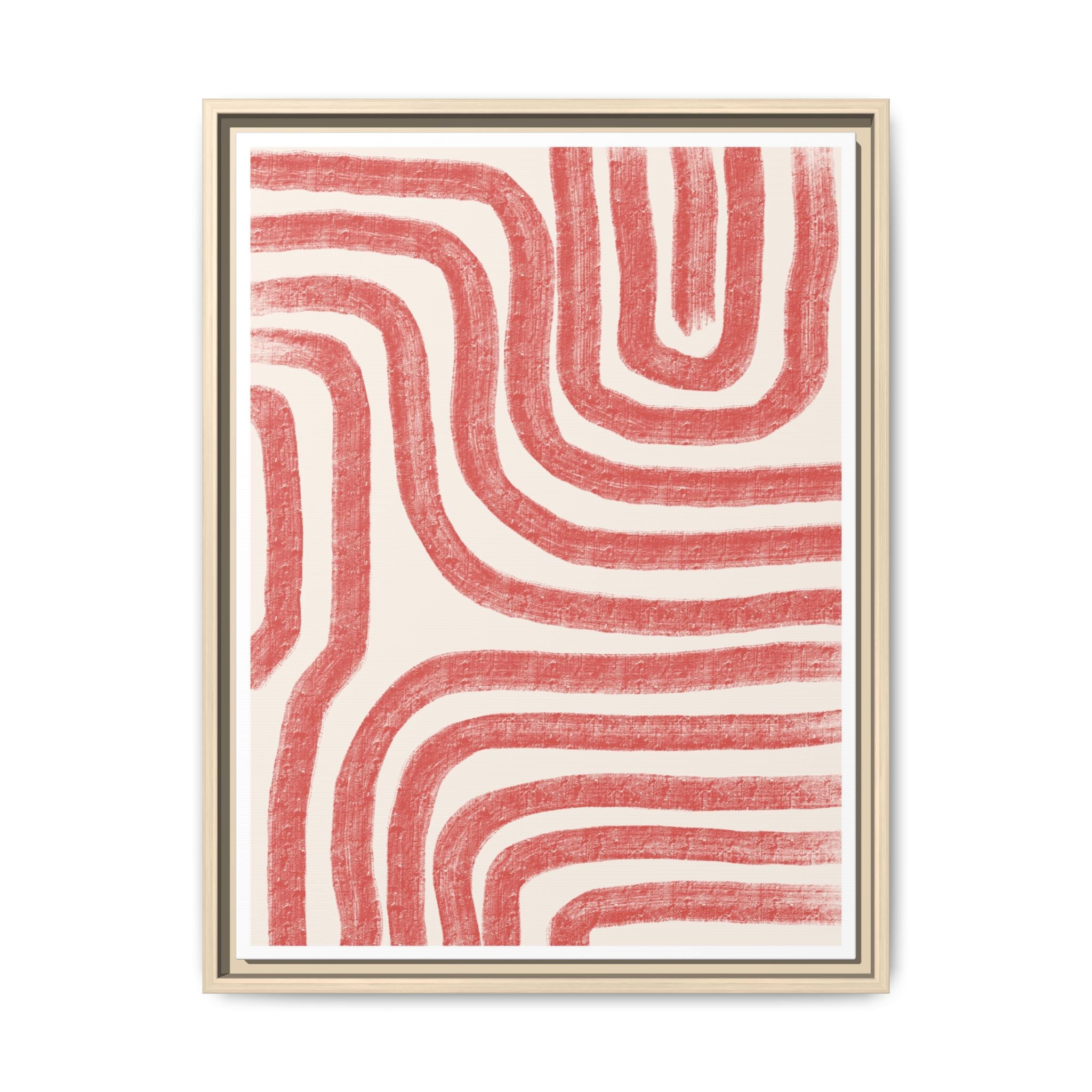 Coral Drift Pathways - Framed