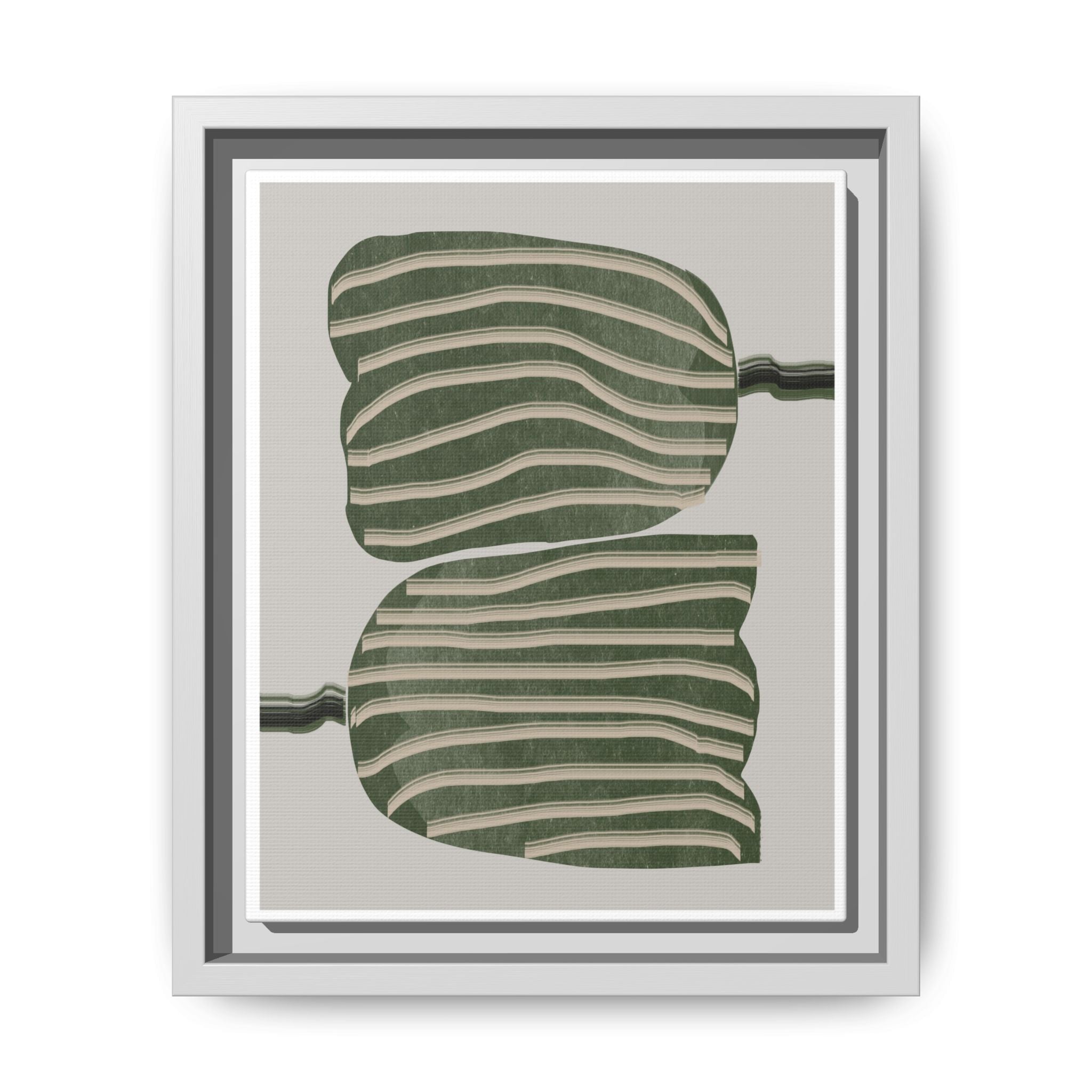 Verdant Echo Layers - Framed