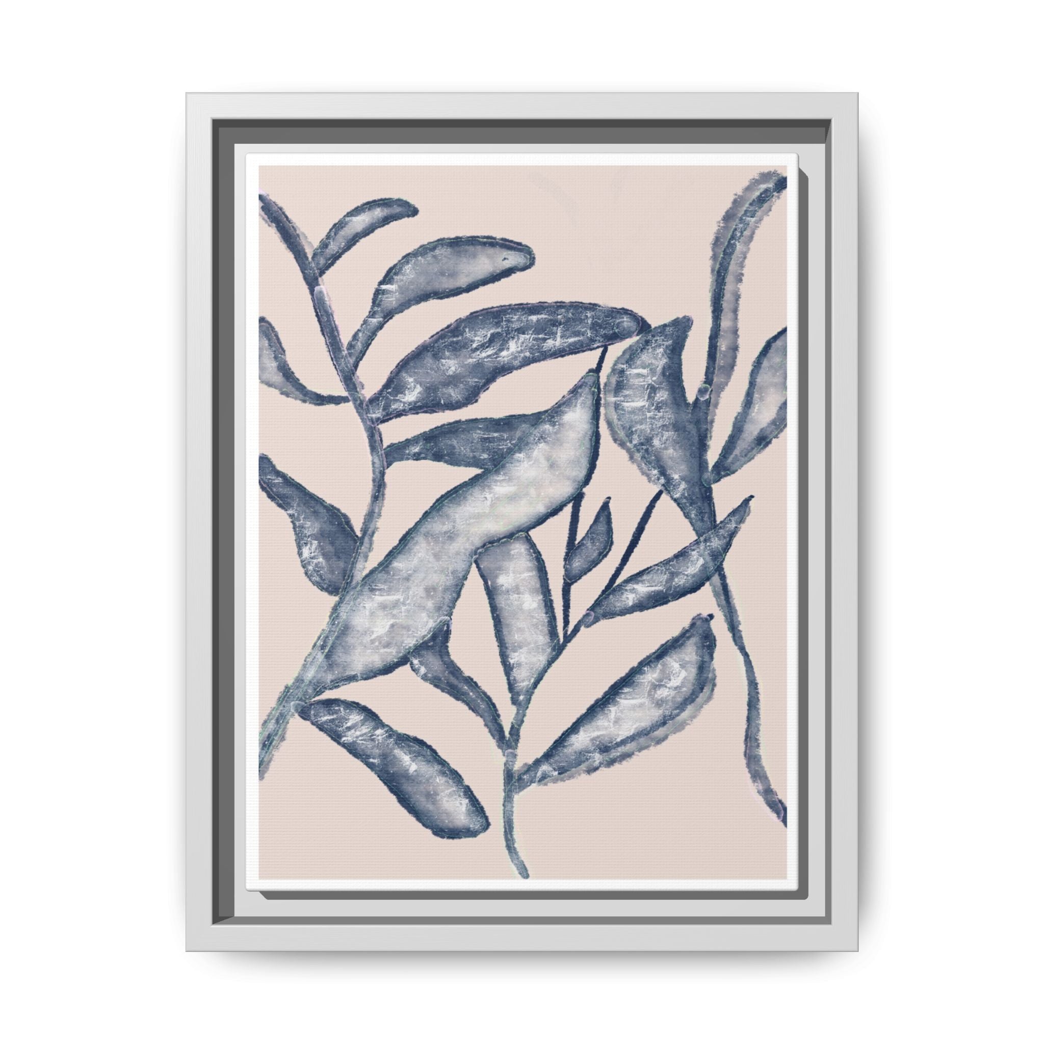 Moonlit Botanical Veil - Framed