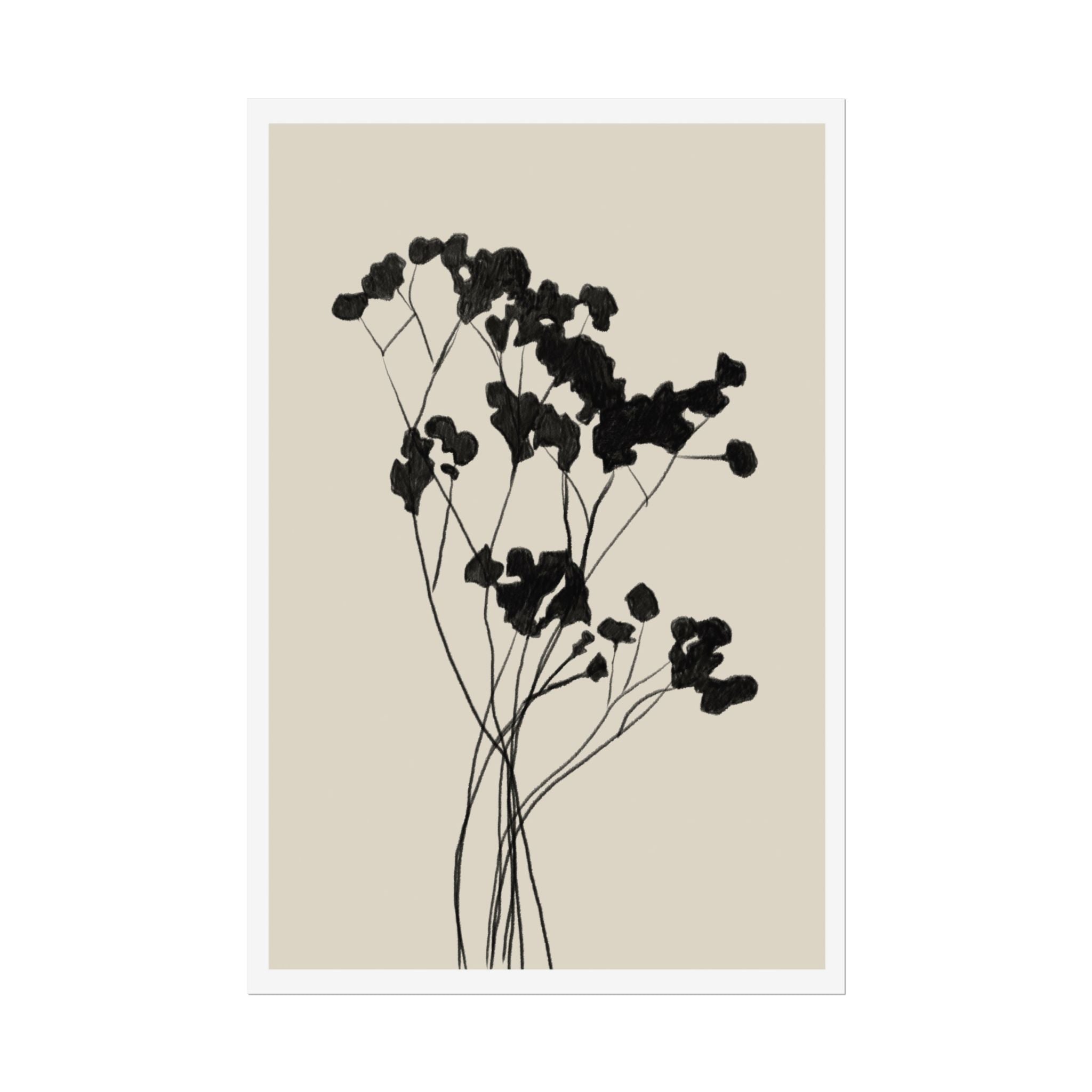 Velvet Bloom Silhouettes - Poster