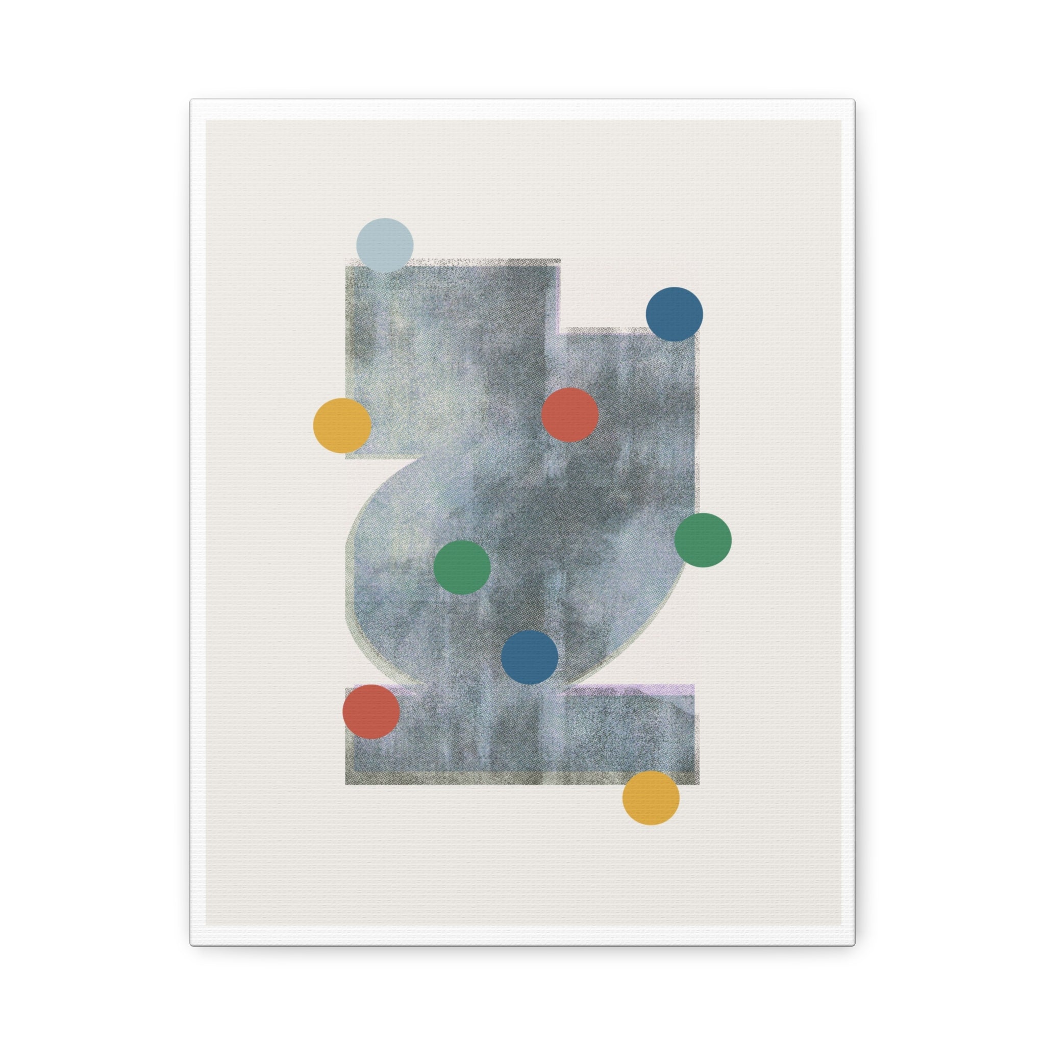 Muted Geometry Reverie - Canvas
