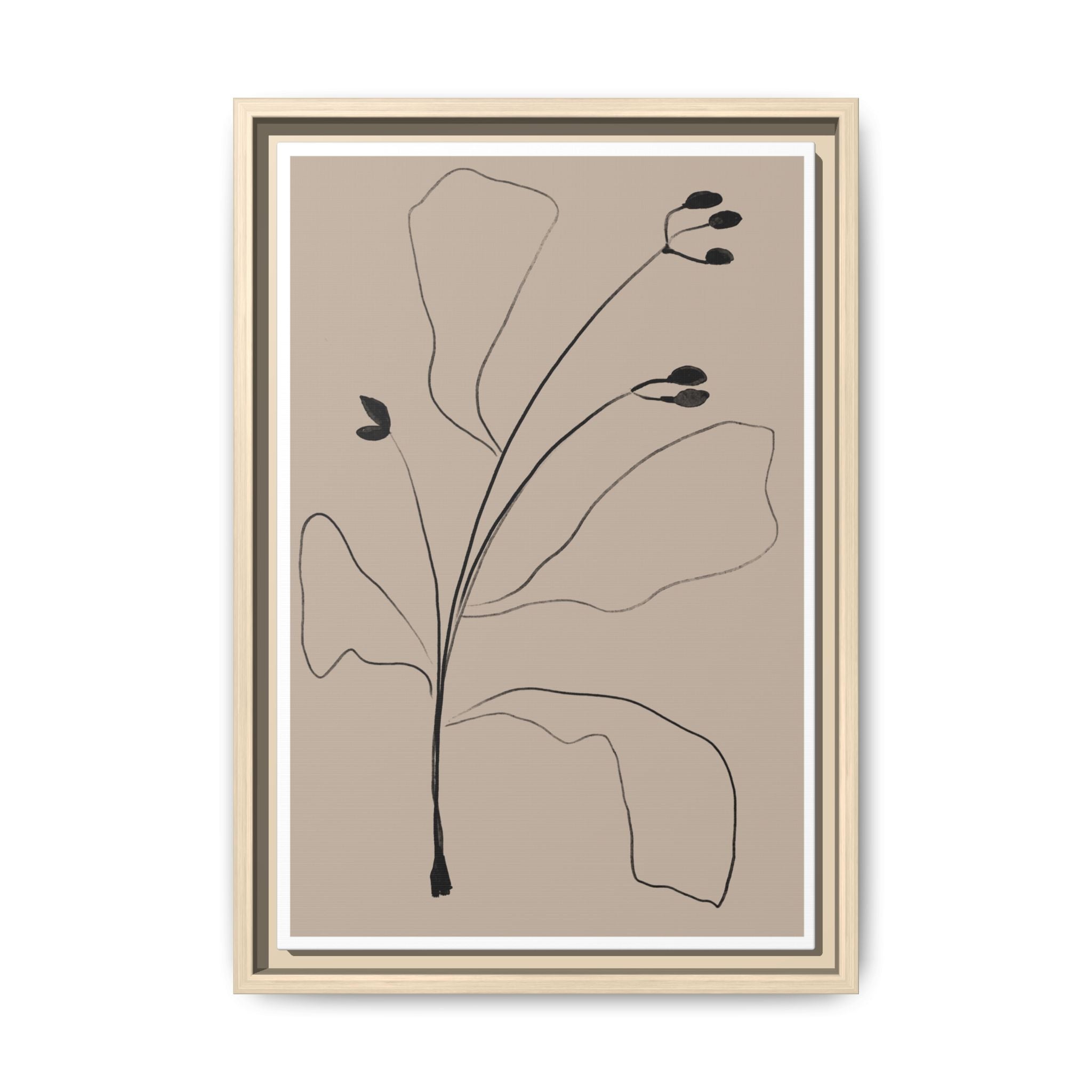 Quiet Botanical Gesture - Framed