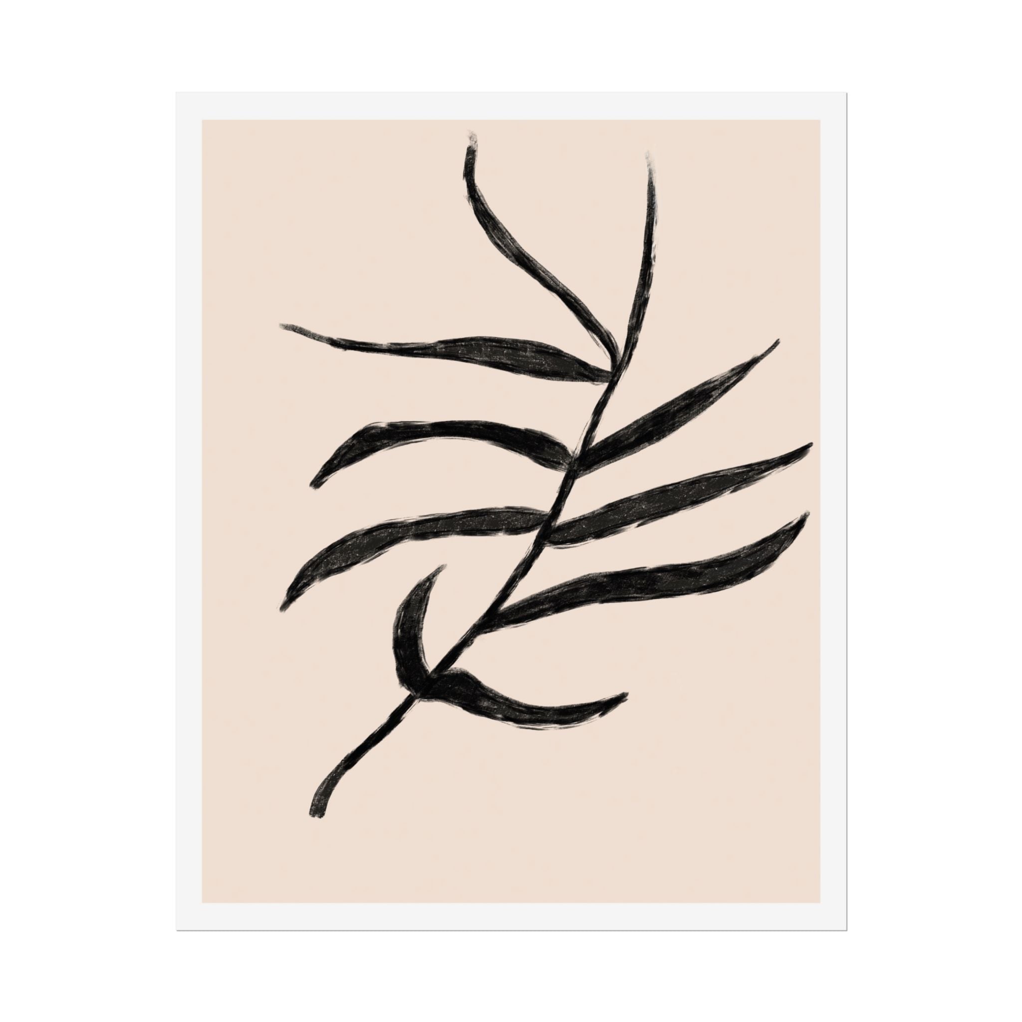 Ebony Frond Drift - Poster
