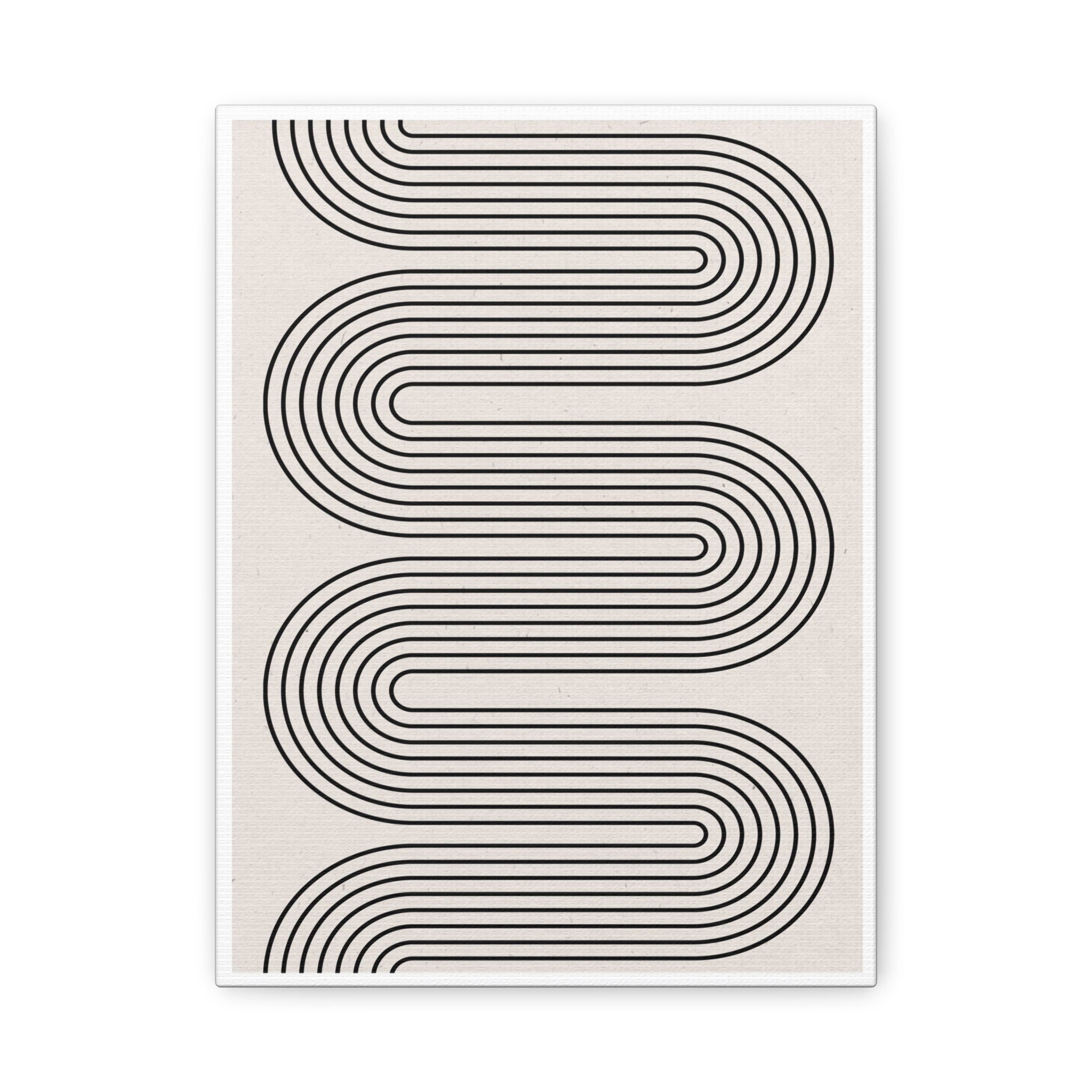 Monoline Rhythm Cascade - Canvas
