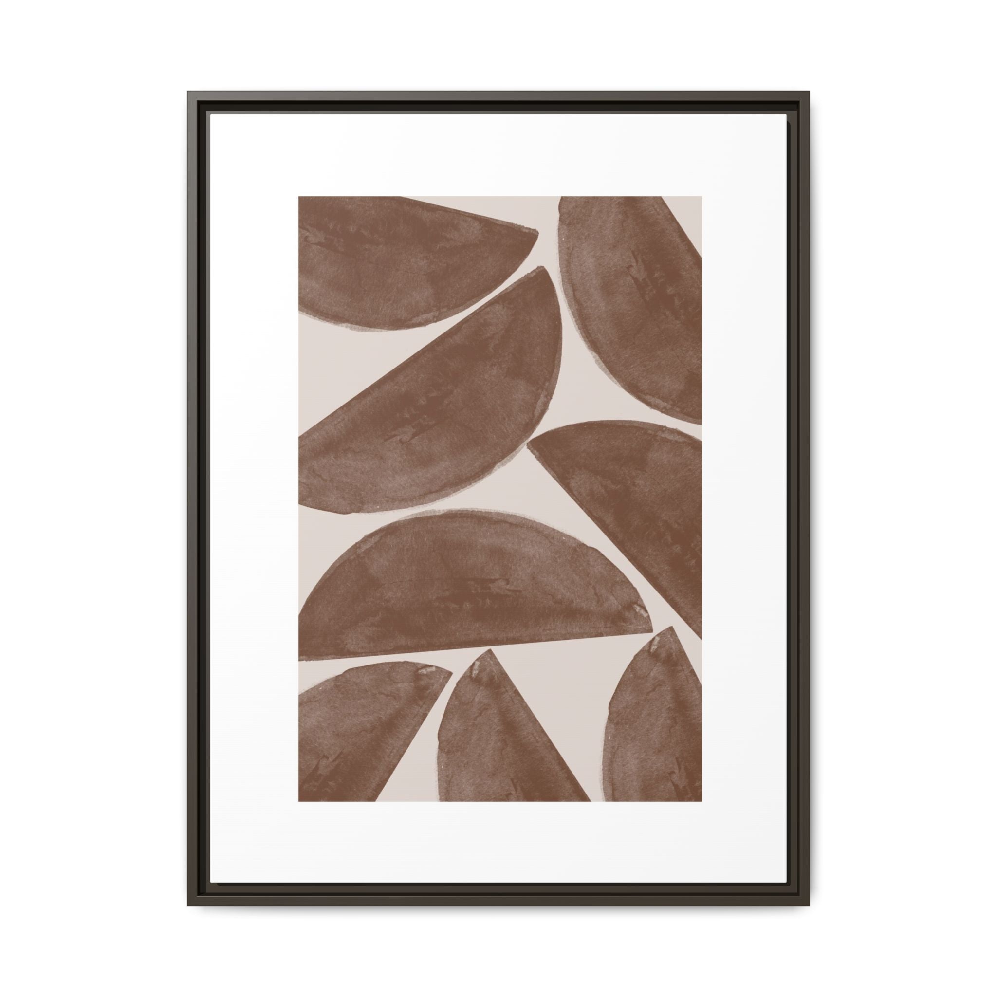 Terracotta Crescent Rhythm - Framed