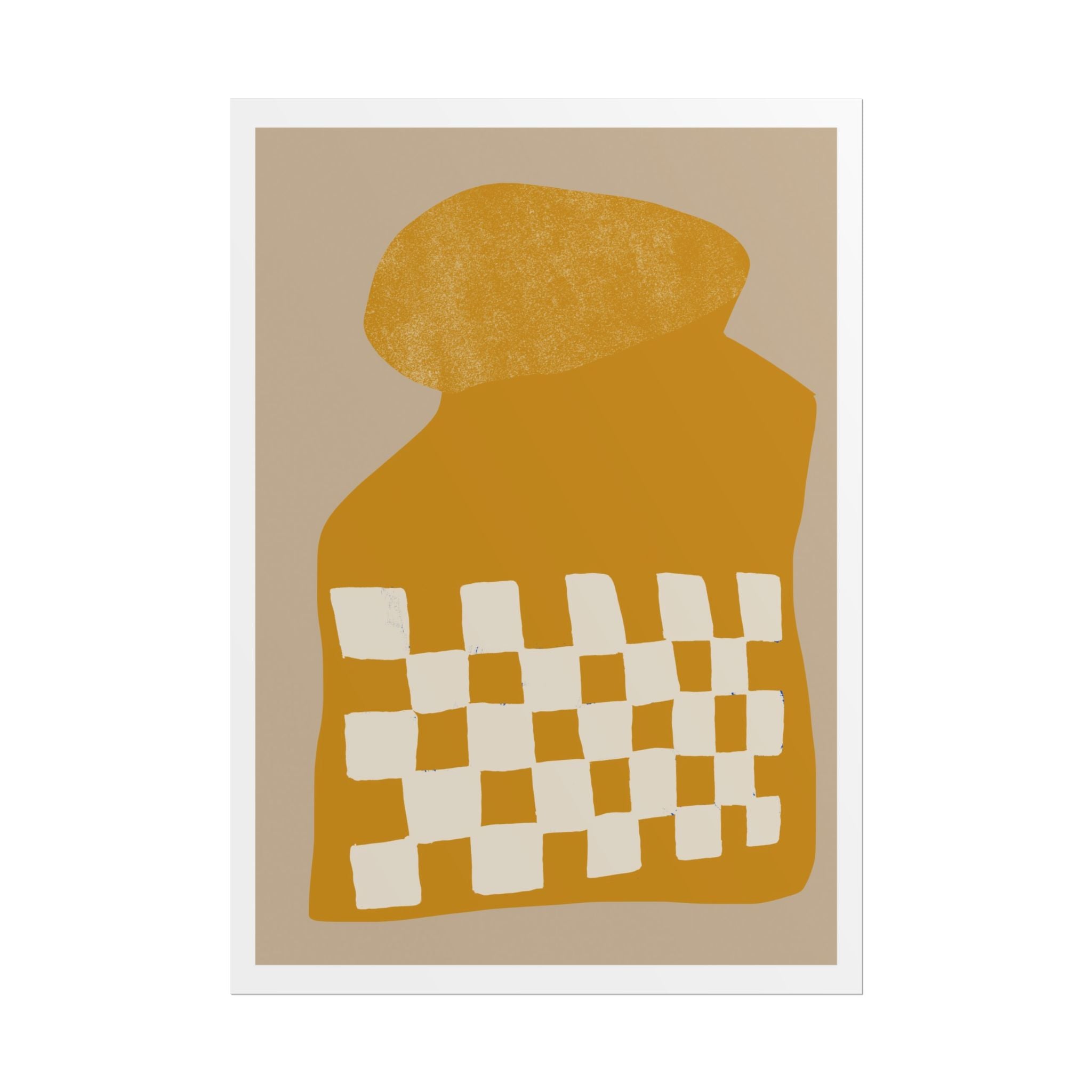 Golden Mosaic Bloom - Poster