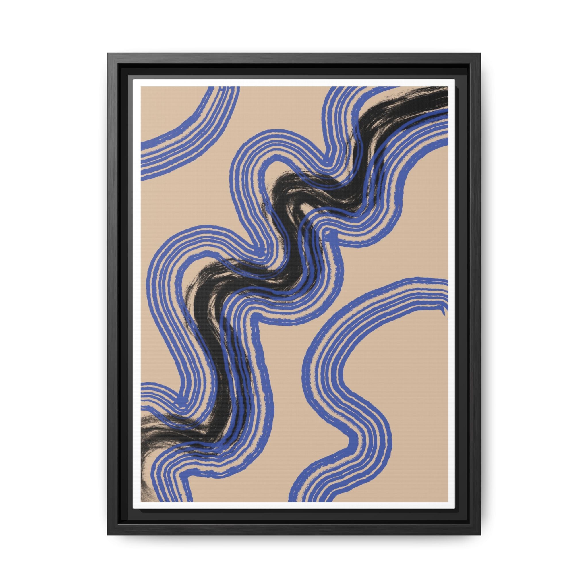 Indigo Rhythm Passage - Framed