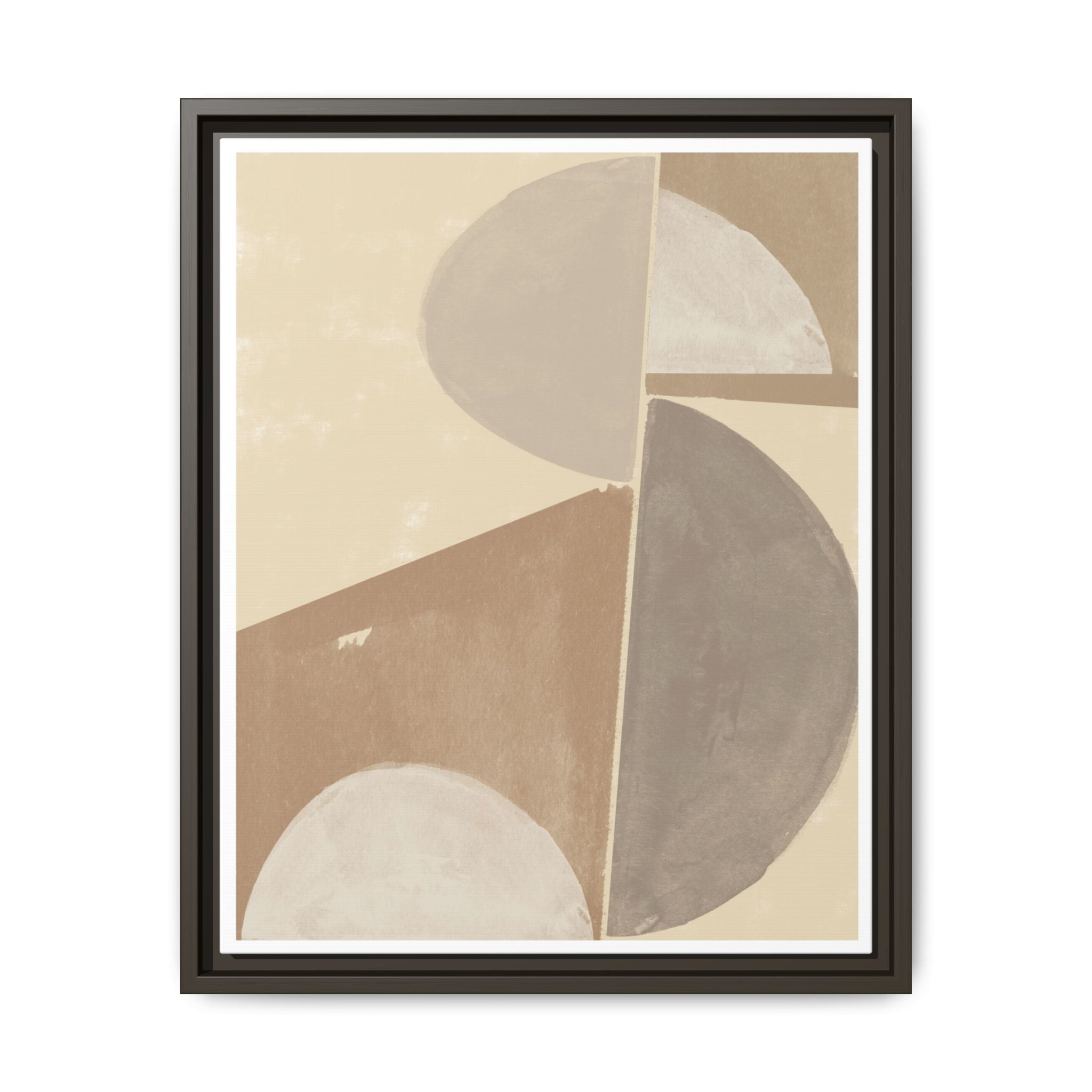 Desert Moon Geometry Echo - Framed