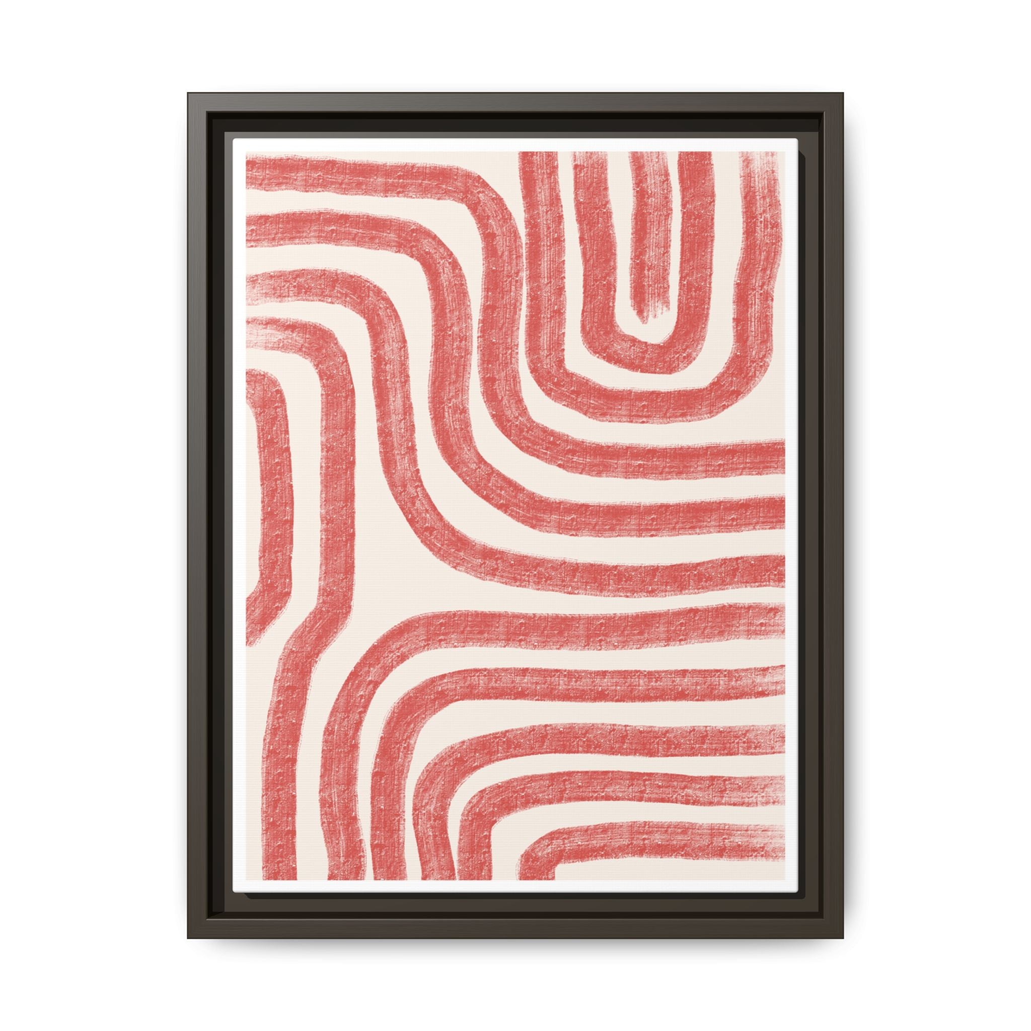 Coral Drift Pathways - Framed