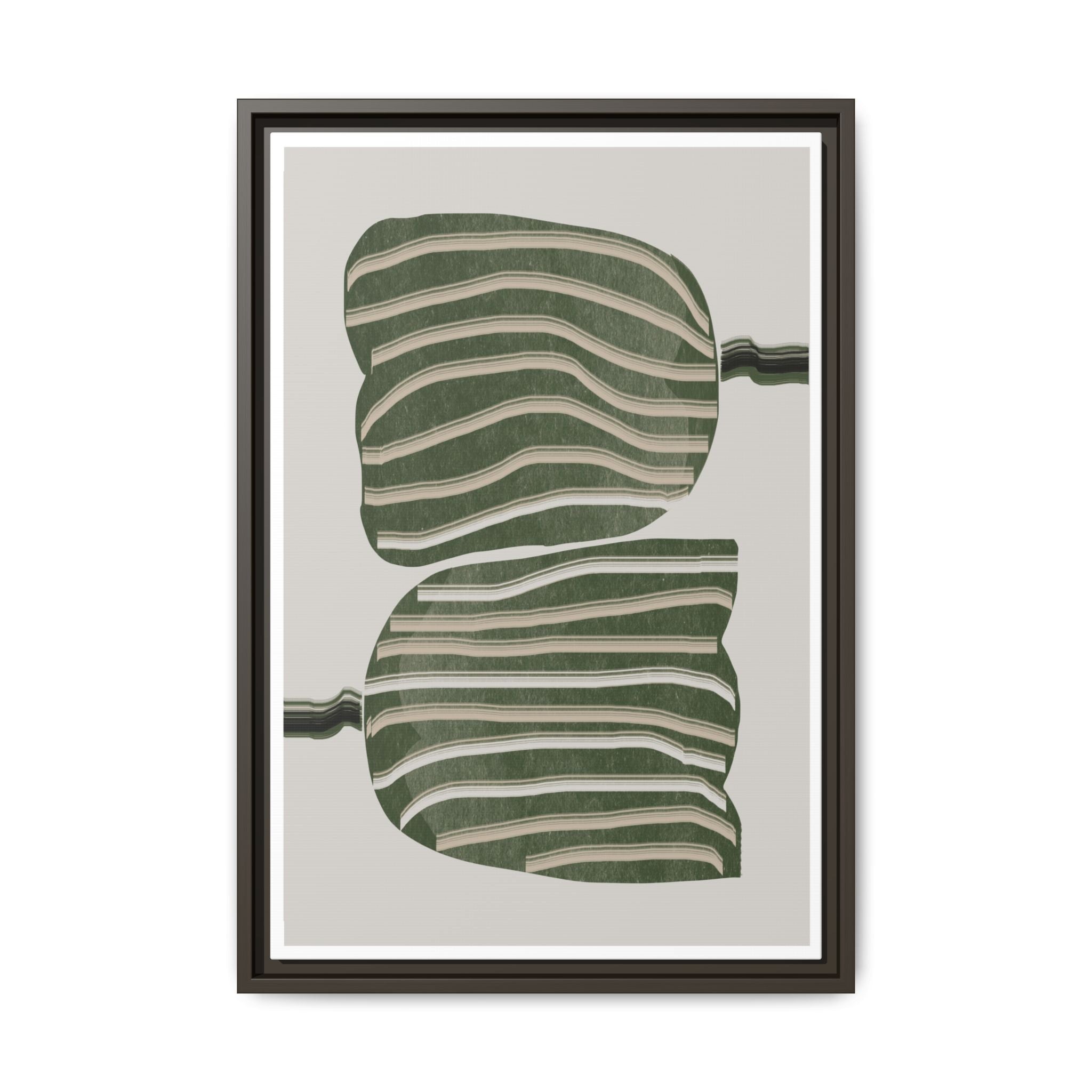 Verdant Echo Layers - Framed