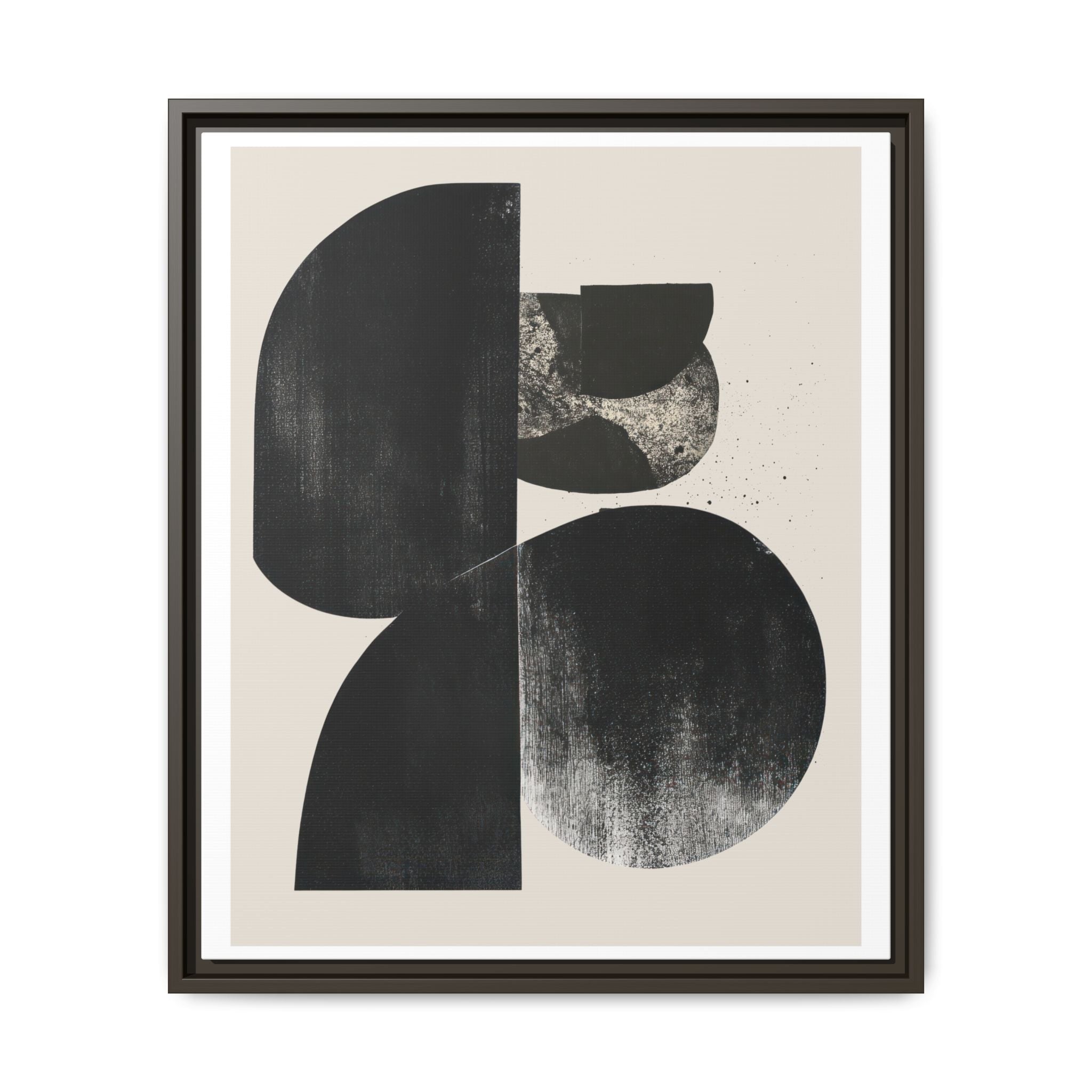 Obsidian Drift Composition - Framed