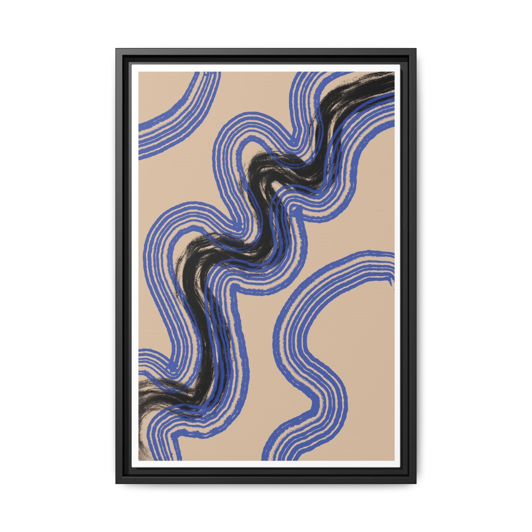 Indigo Rhythm Passage - Framed