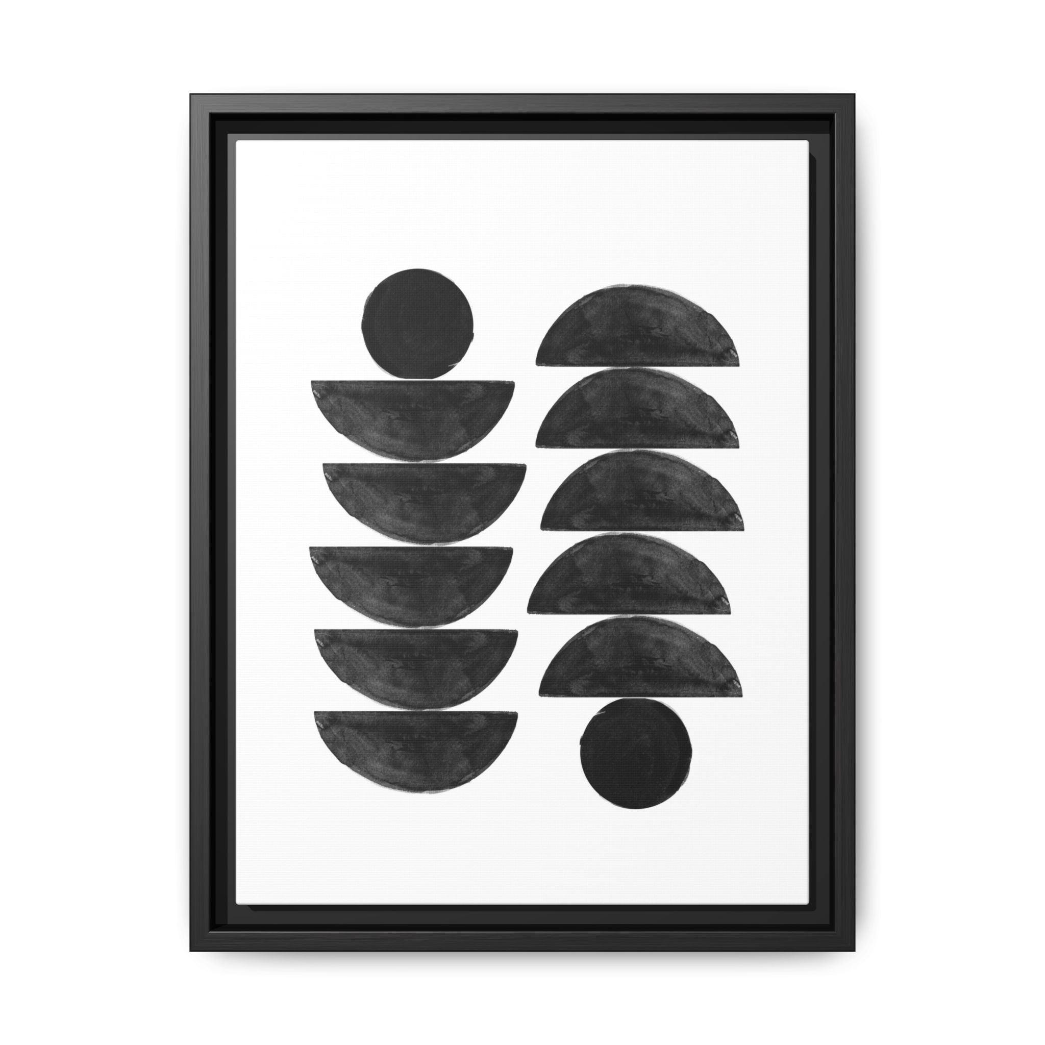 Obsidian Balance Echoes - Framed