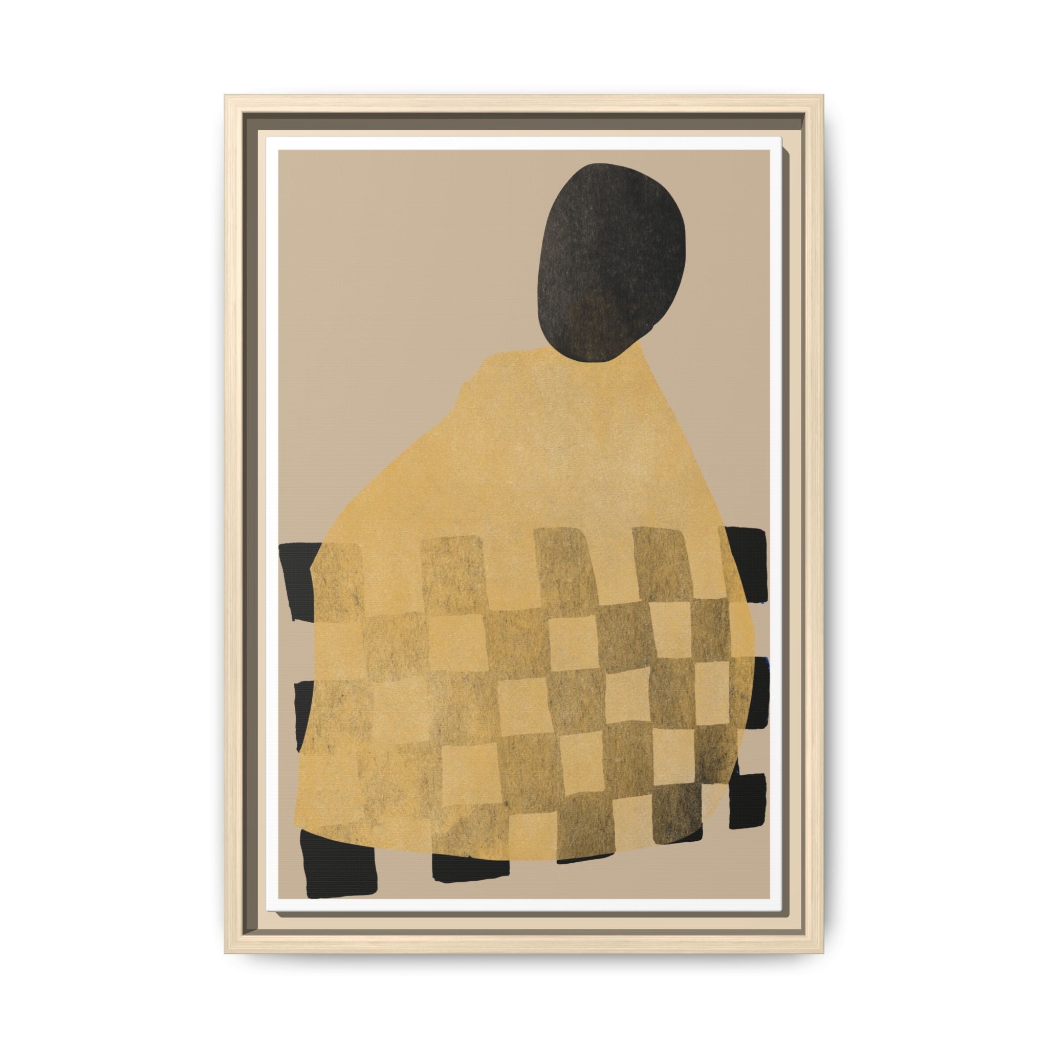 Golden Hearth Pattern Drift - Framed