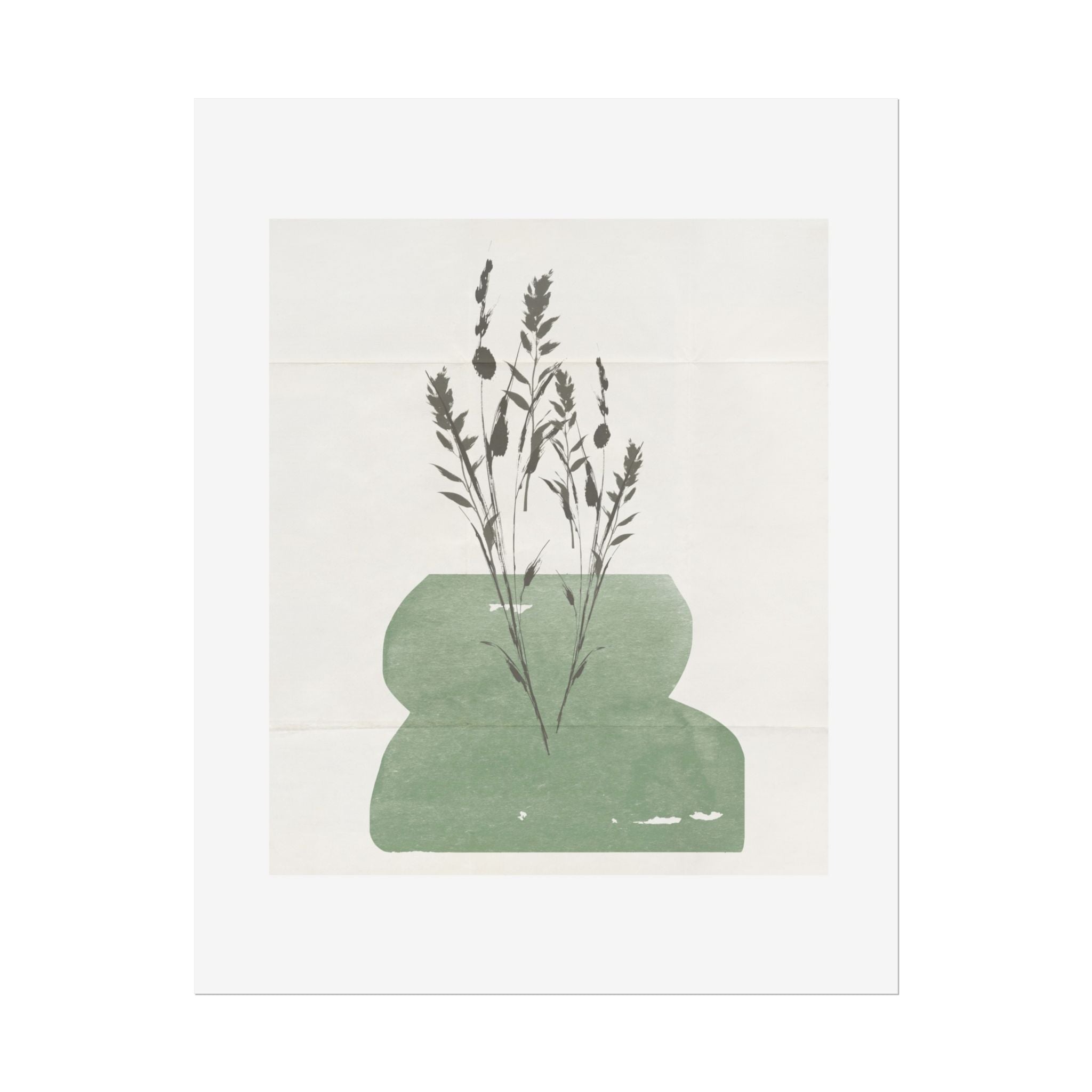 Sage Meadow Silhouette - Poster