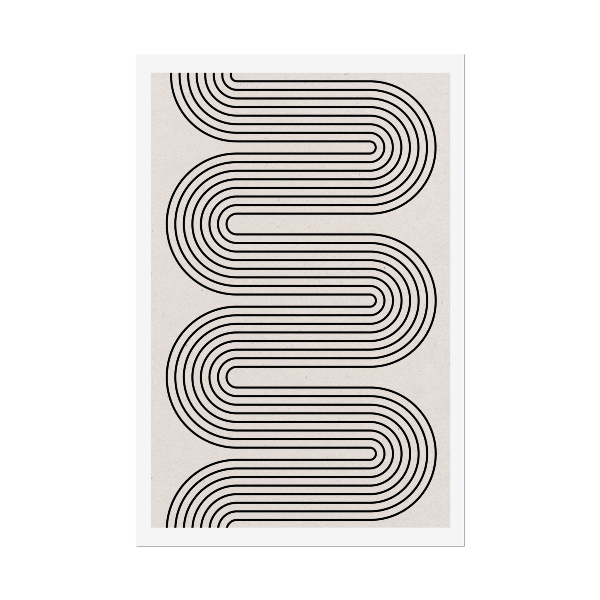 Monoline Rhythm Cascade - Poster