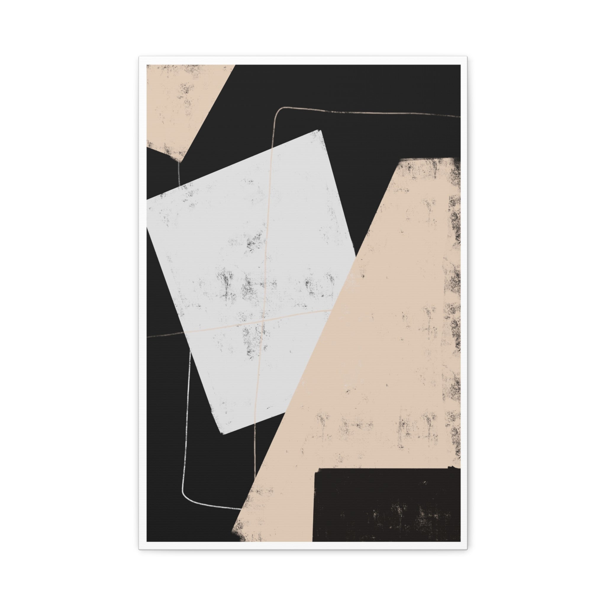 Silent Geometry Passage - Canvas