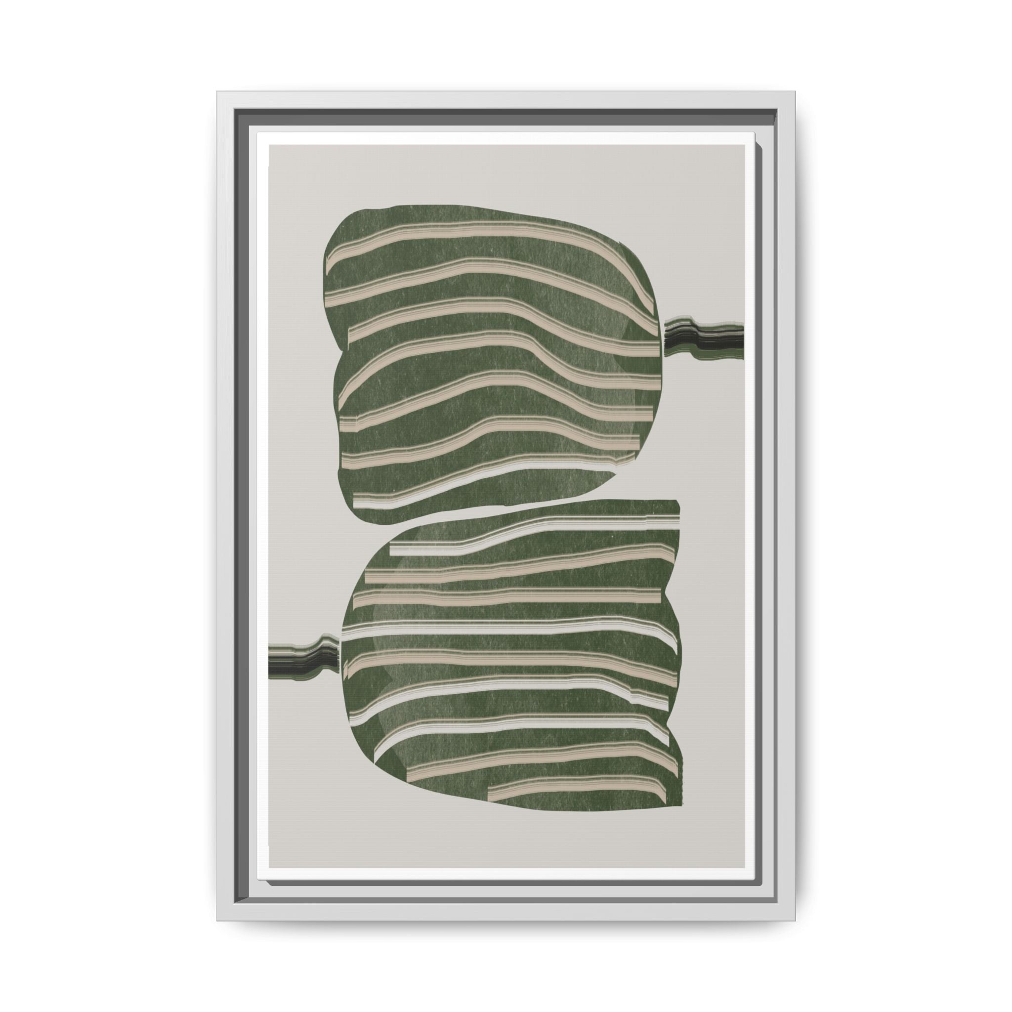 Verdant Echo Layers - Framed