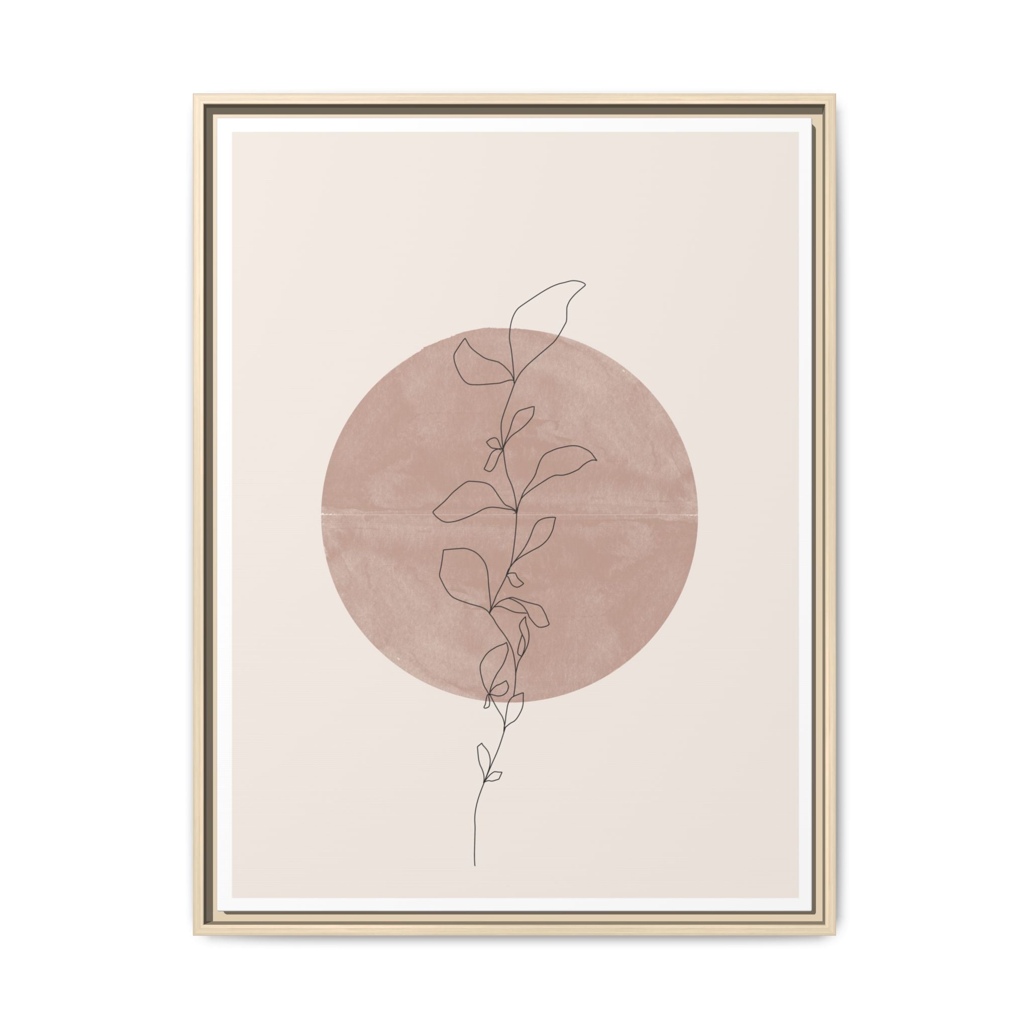 Blush Moonvine Quietude - Framed