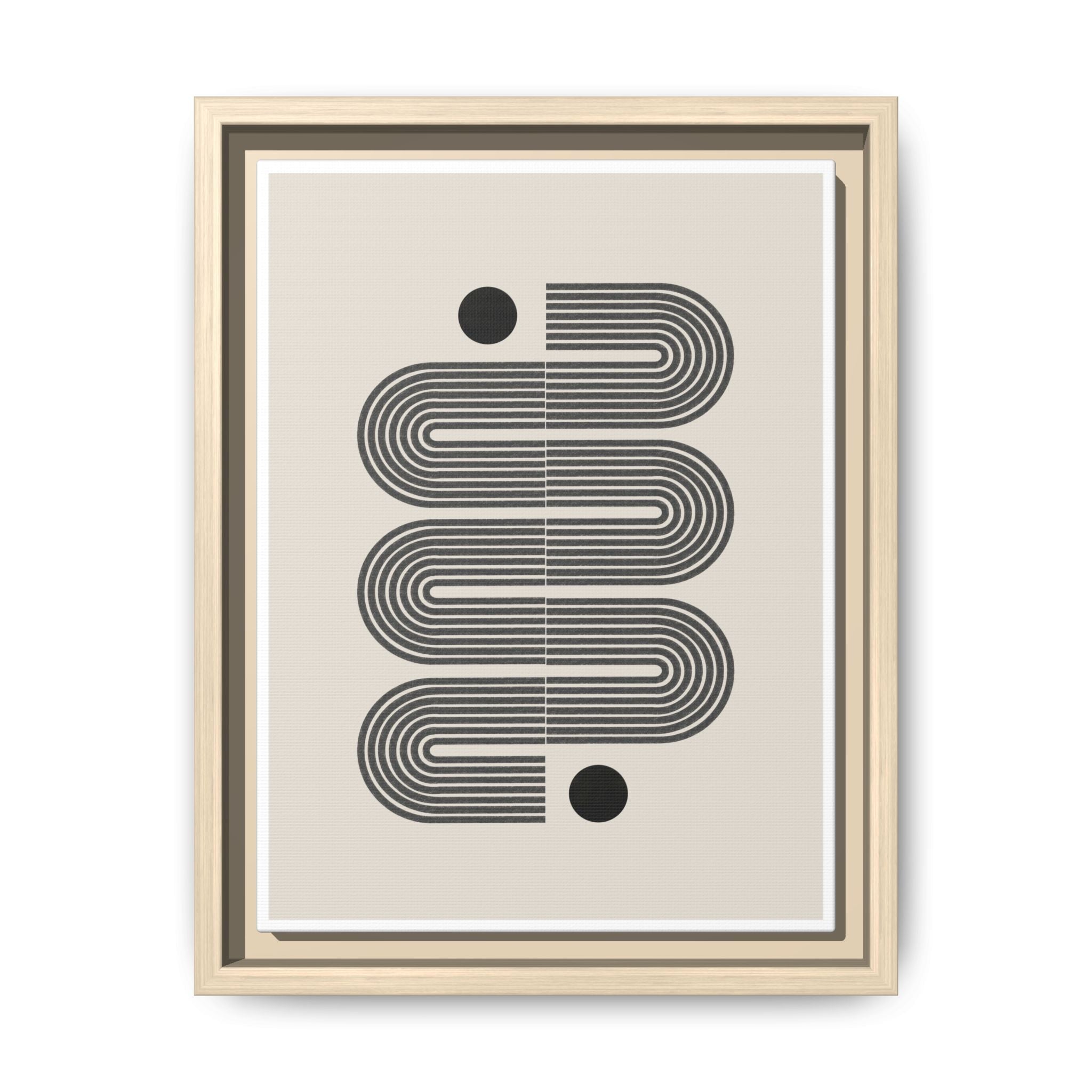 Midnight Circuit Flow - Framed