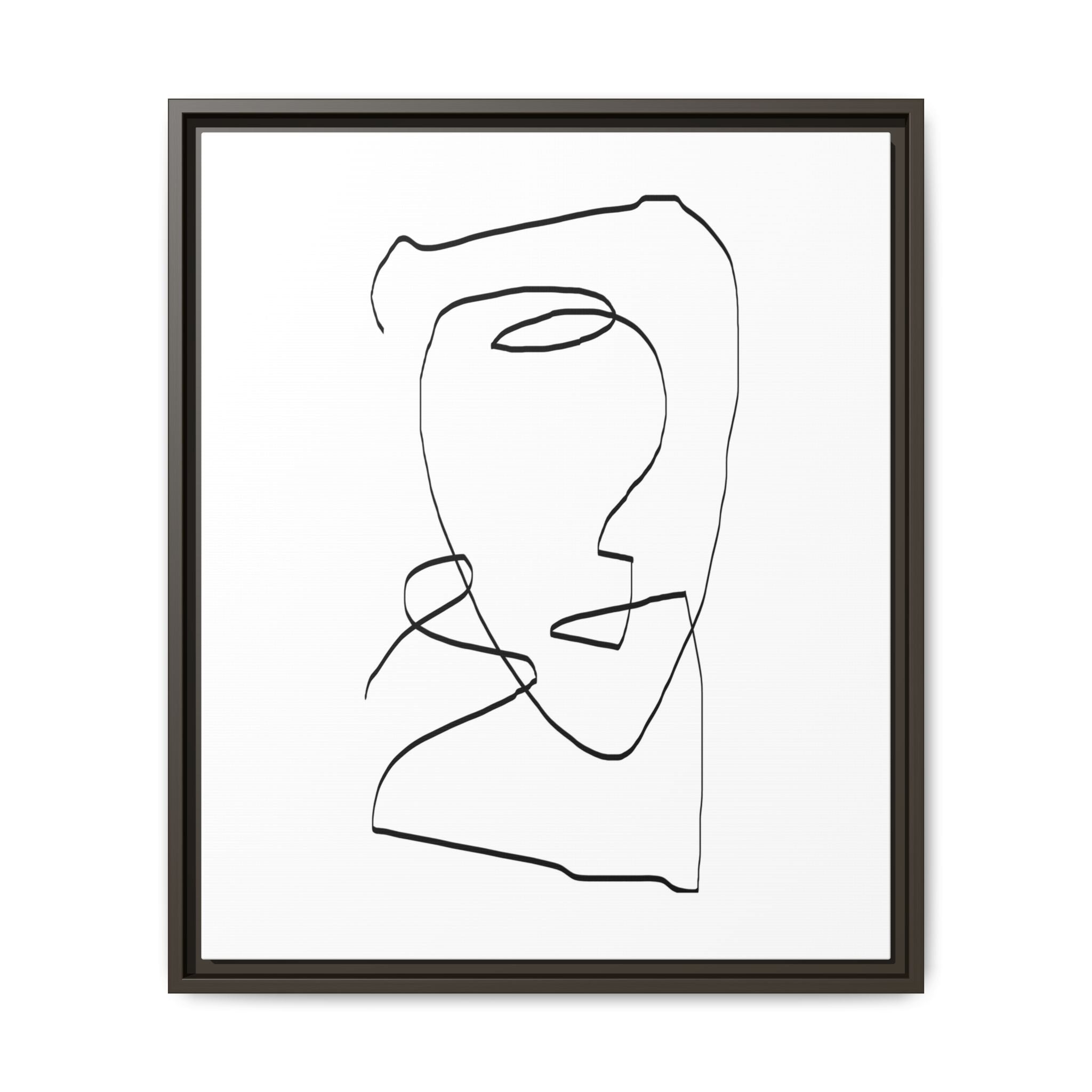 Silent Contour Reverie - Framed